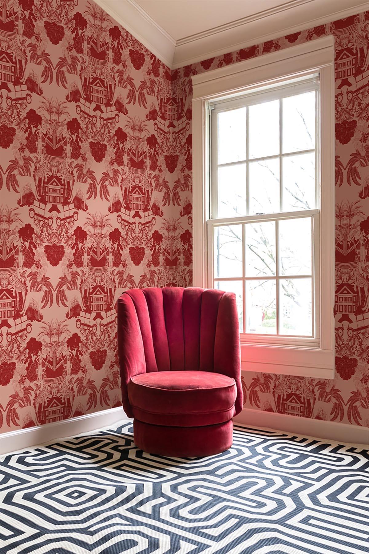  Toile DeMedallion Red