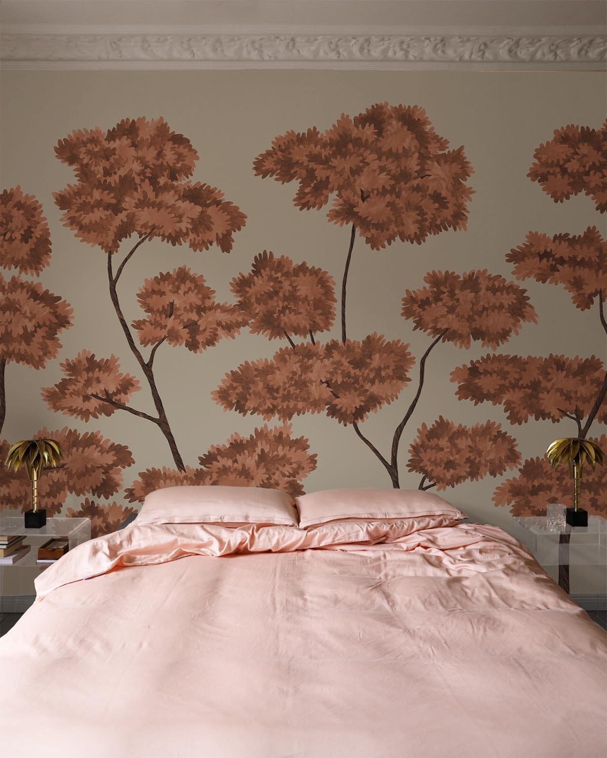  Woodland Forest Rust Red