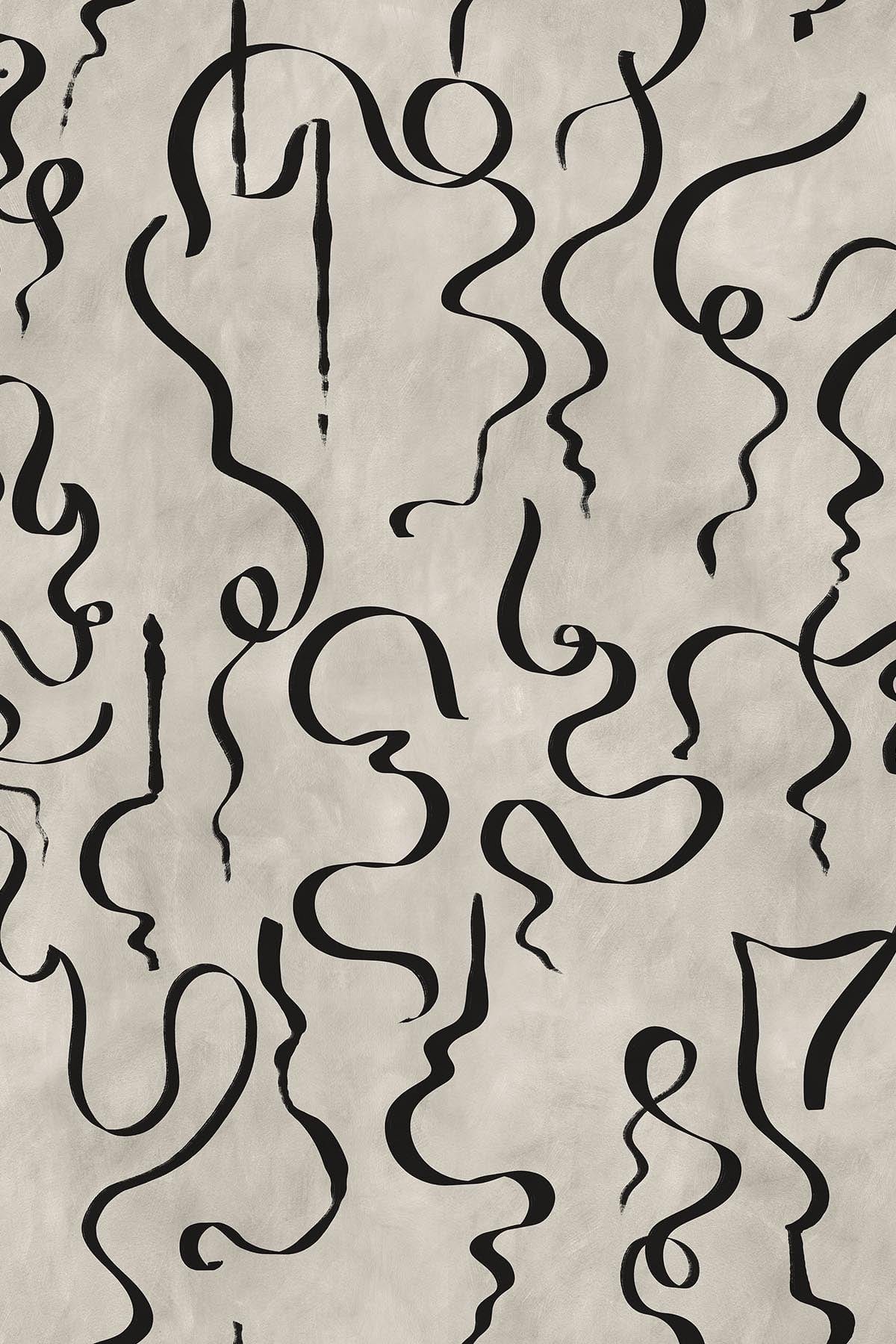  Swirling Lines Beige