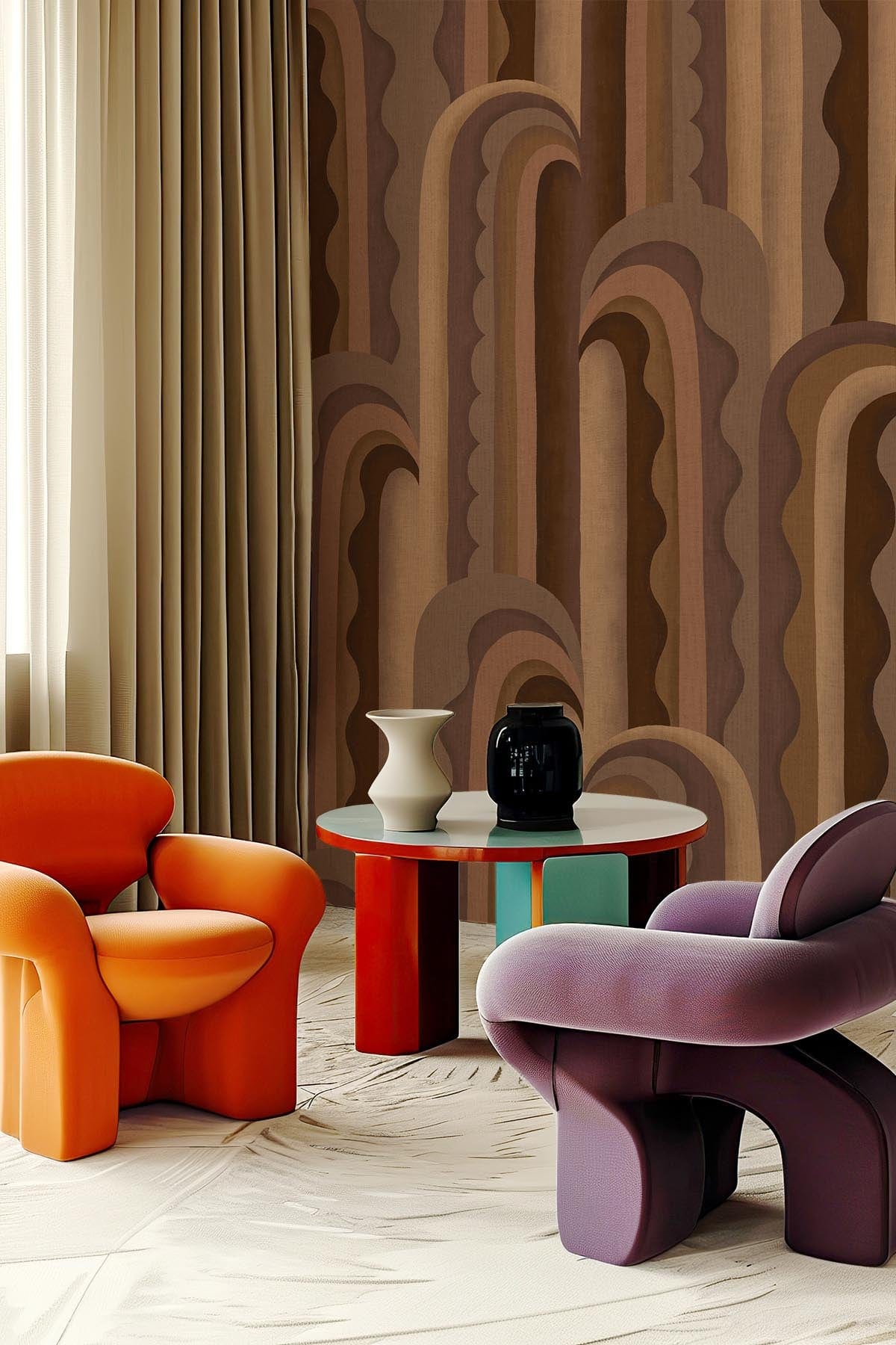  Wavy Arch Brown