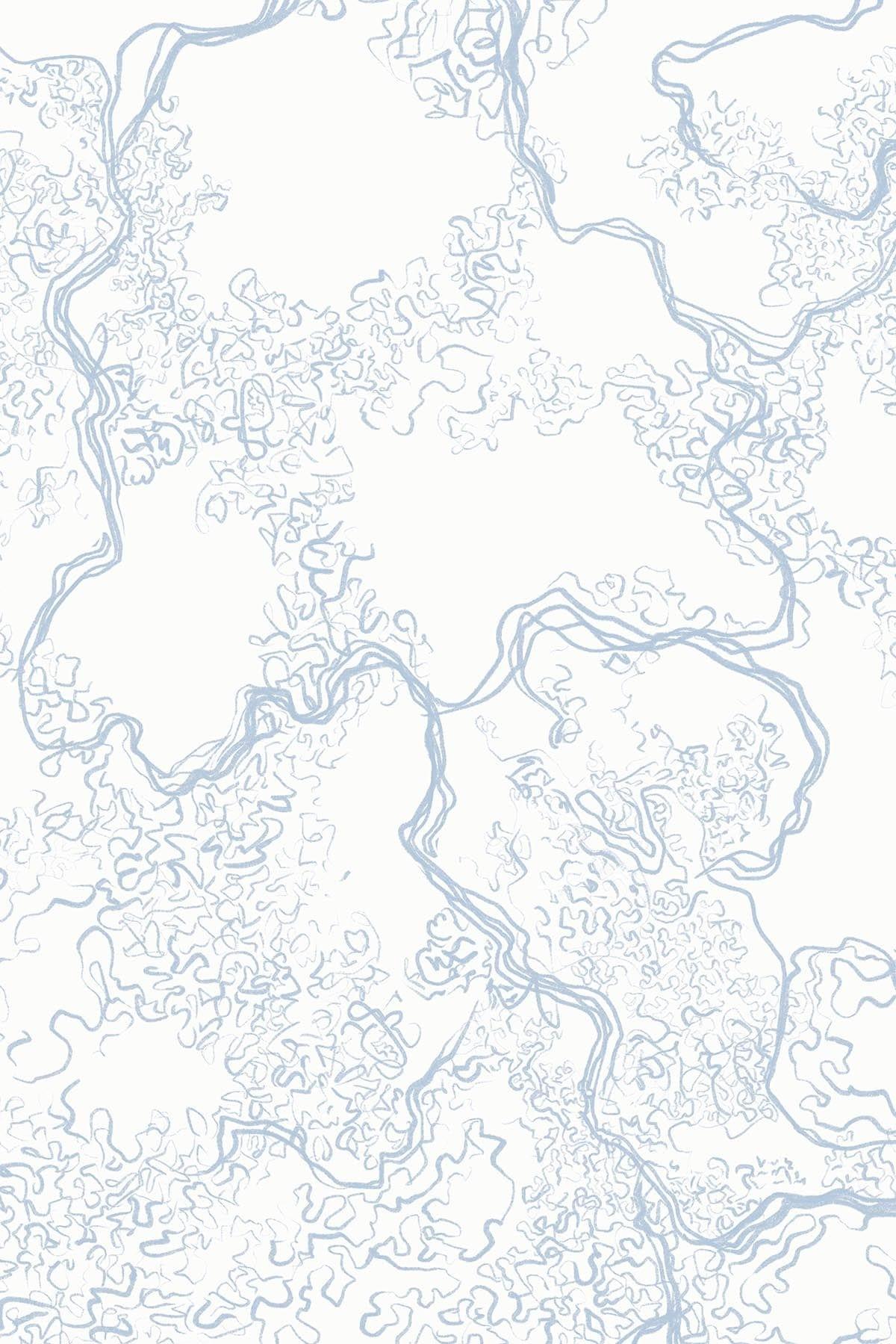  Abstract Sketch Light Blue