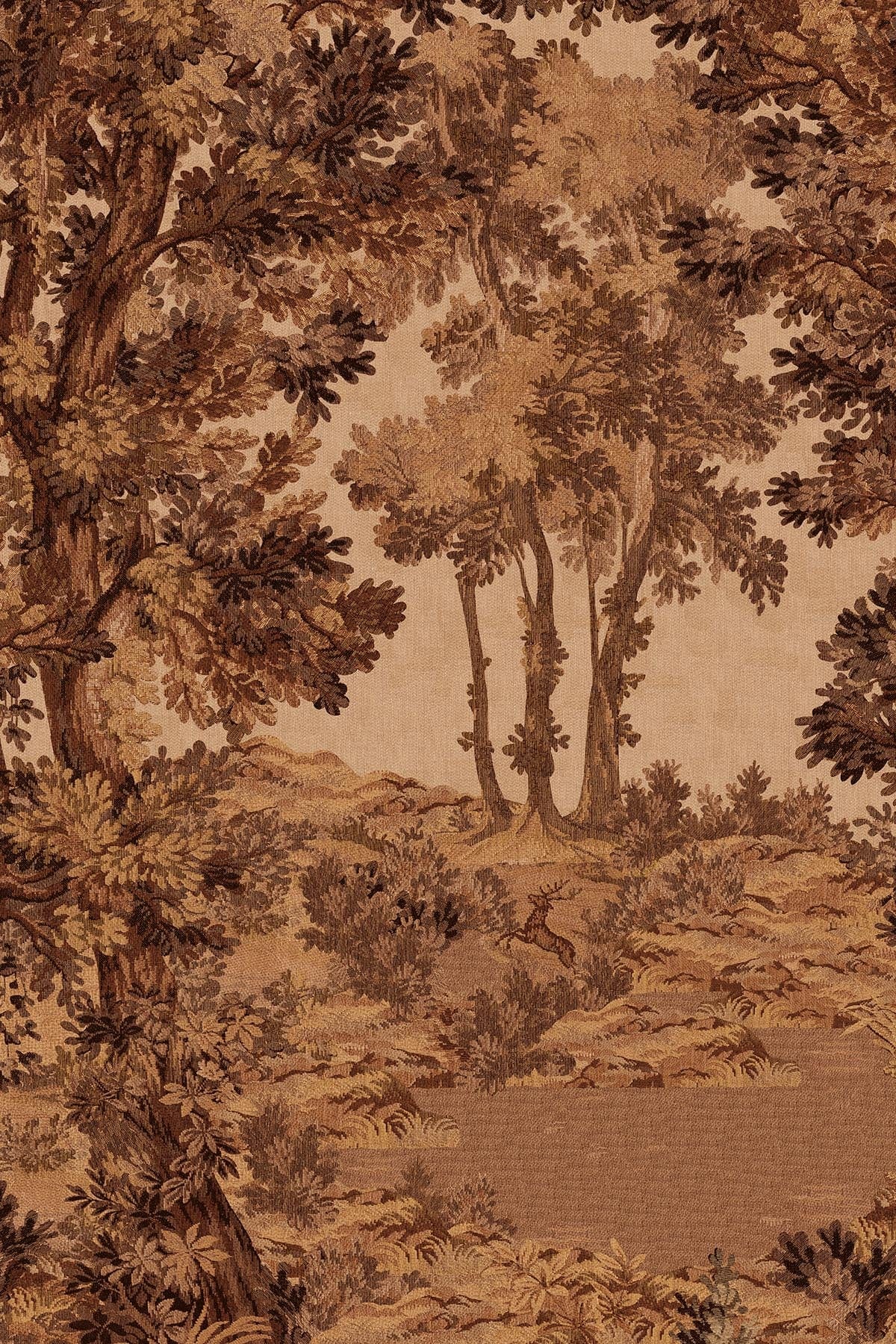  Tapestry Landscape Rust Red