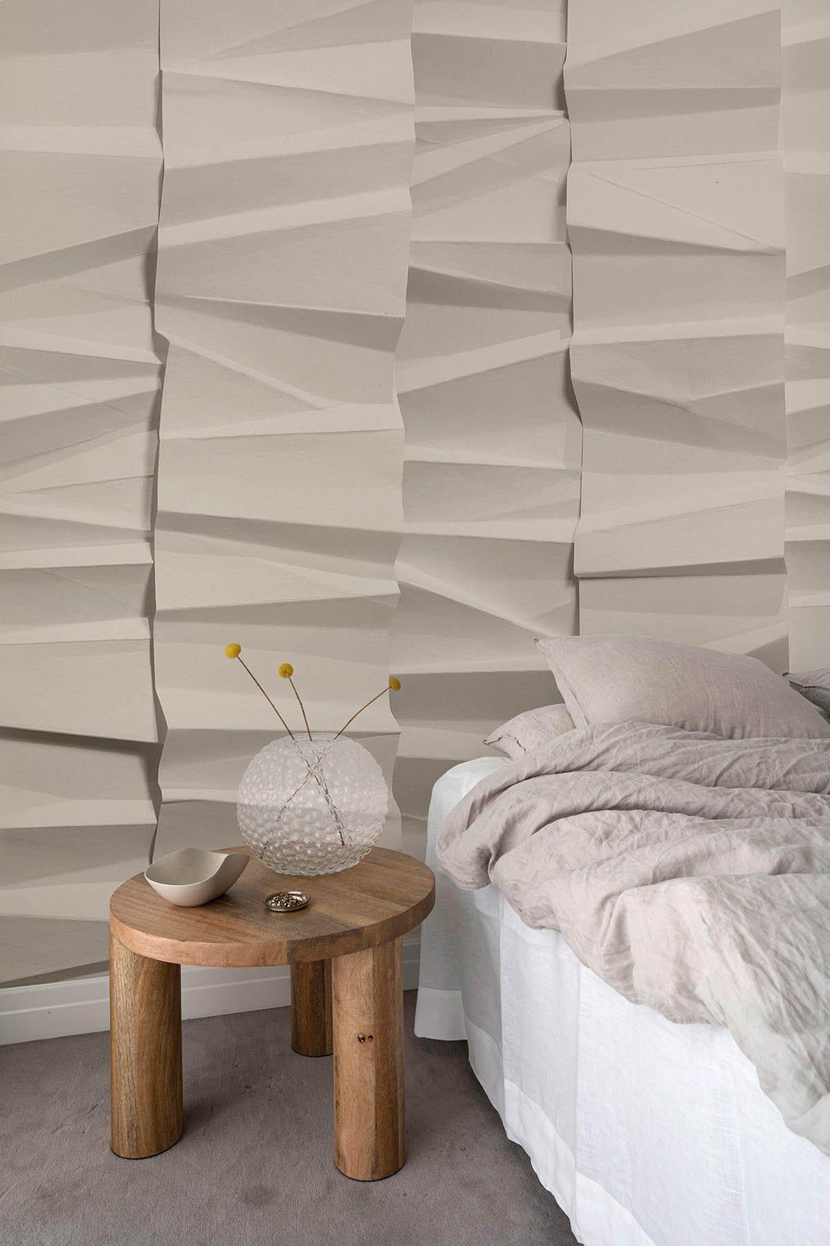 Origami Folds Warm Beige