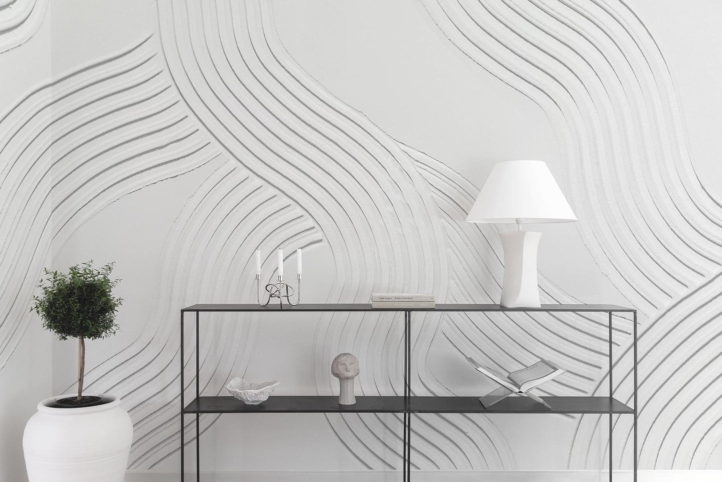  Plaster Lines White