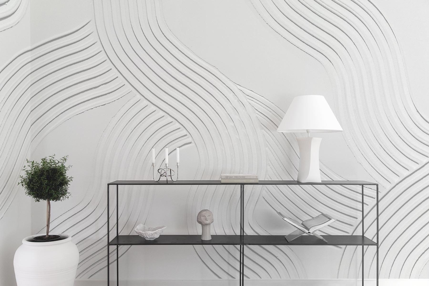  Plaster Lines White