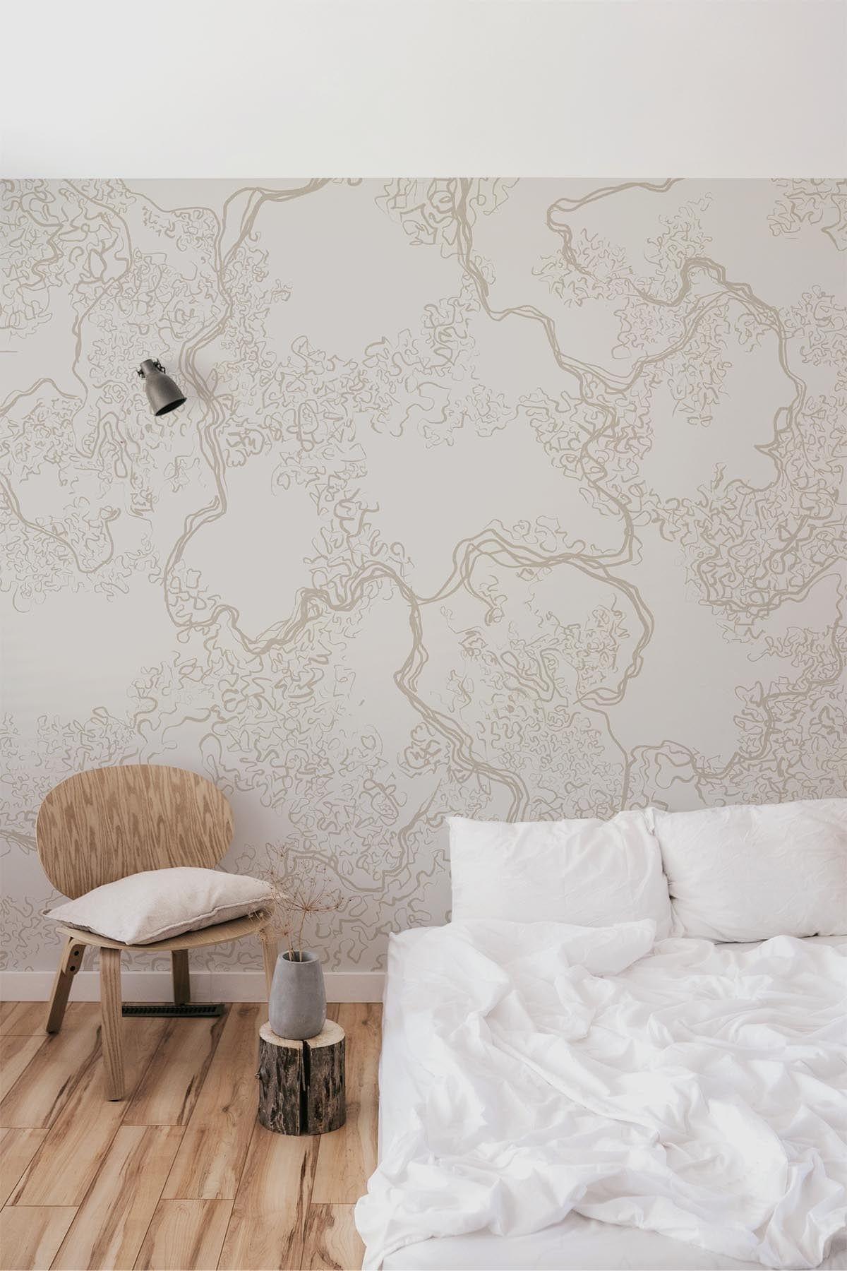  Abstract Sketch Pale Beige