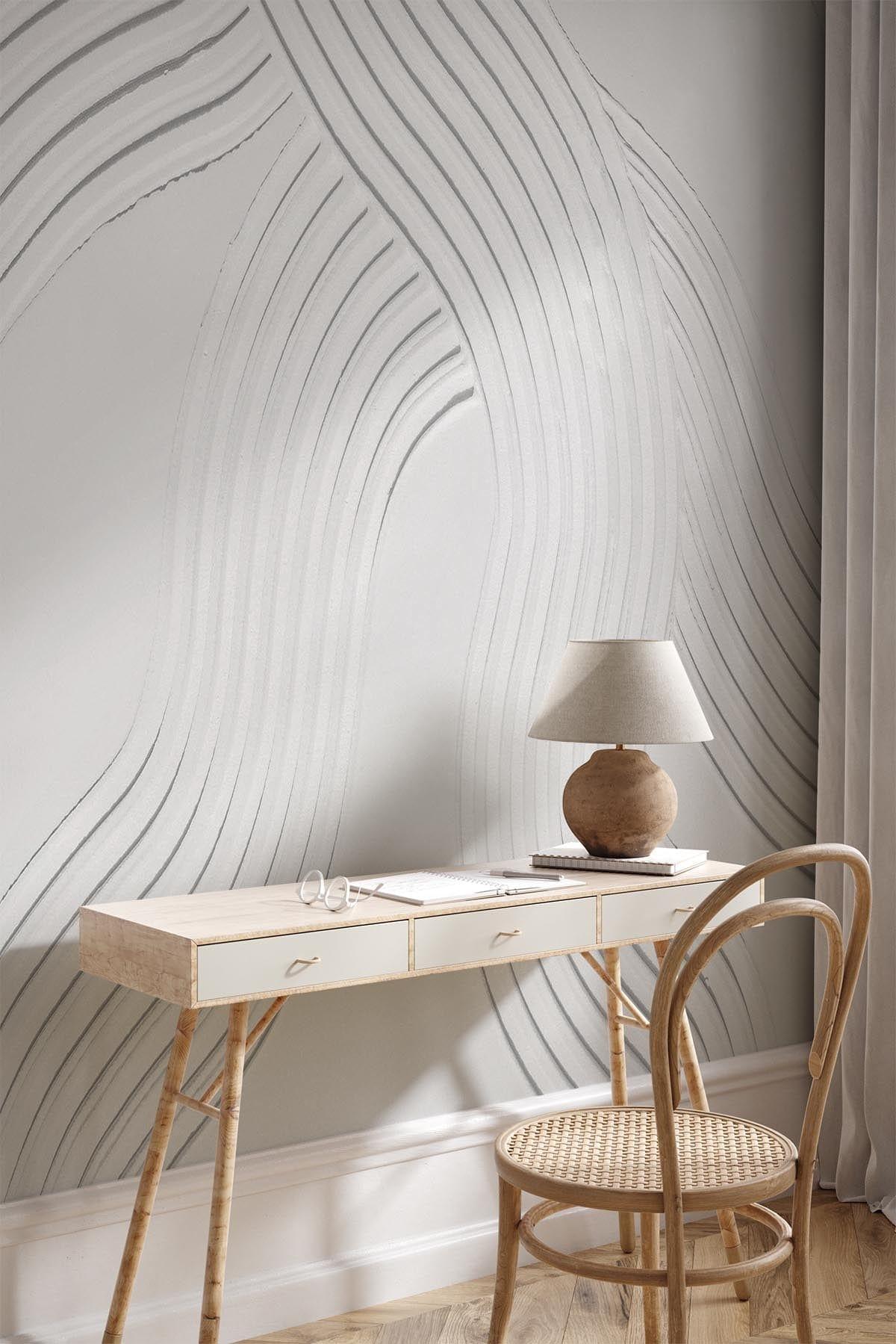  Plaster Lines White