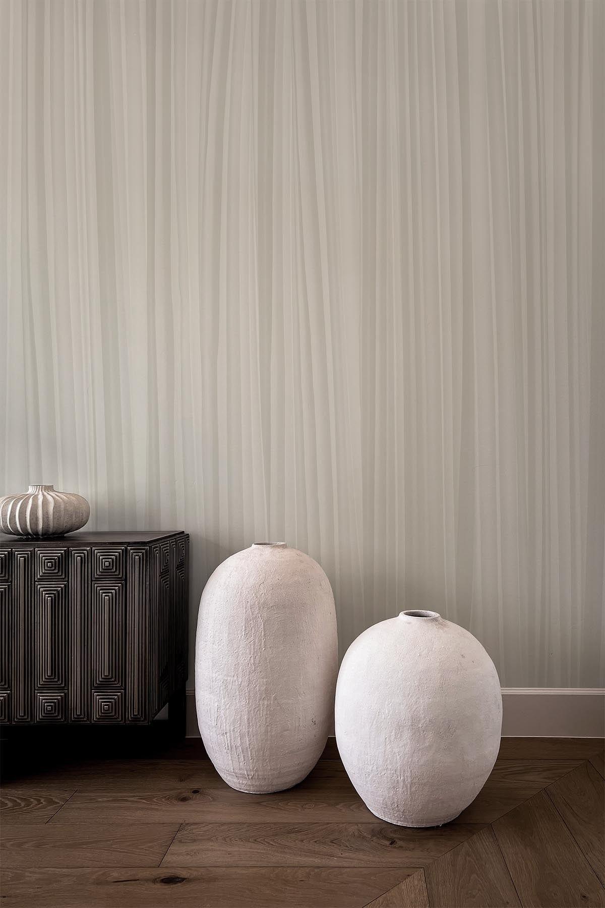  Pleated Wall Pale Beige