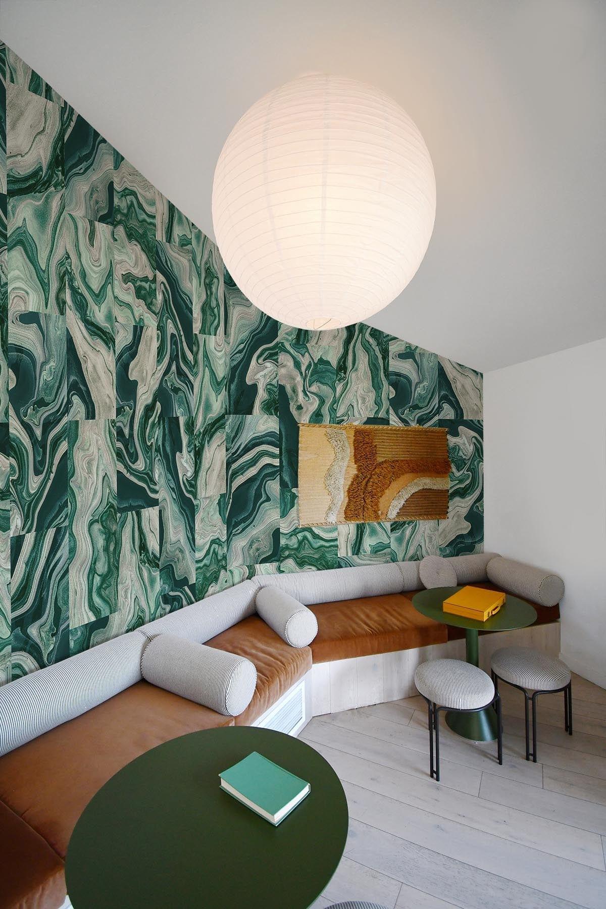  Marbling Tiles Two Green