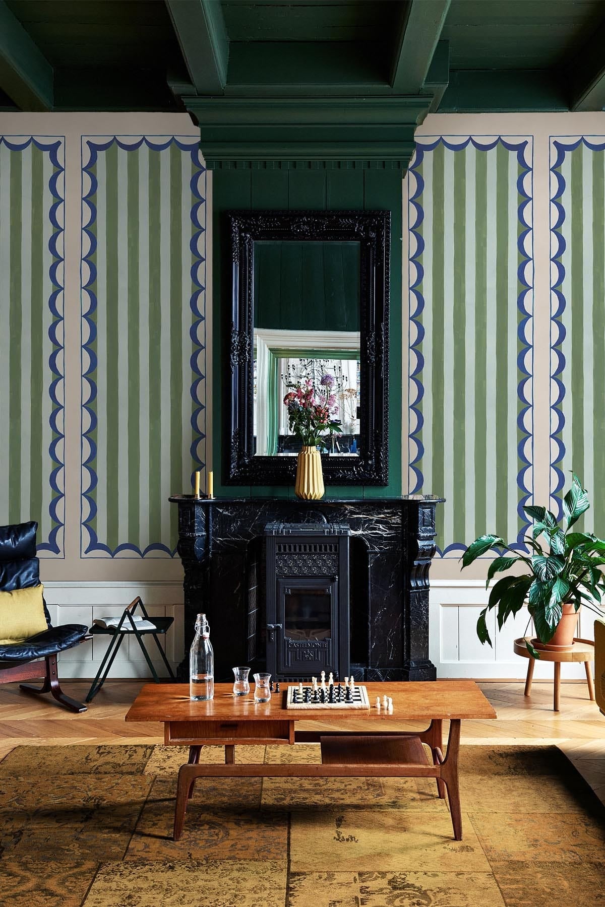  Scallop Panel Green/Blue