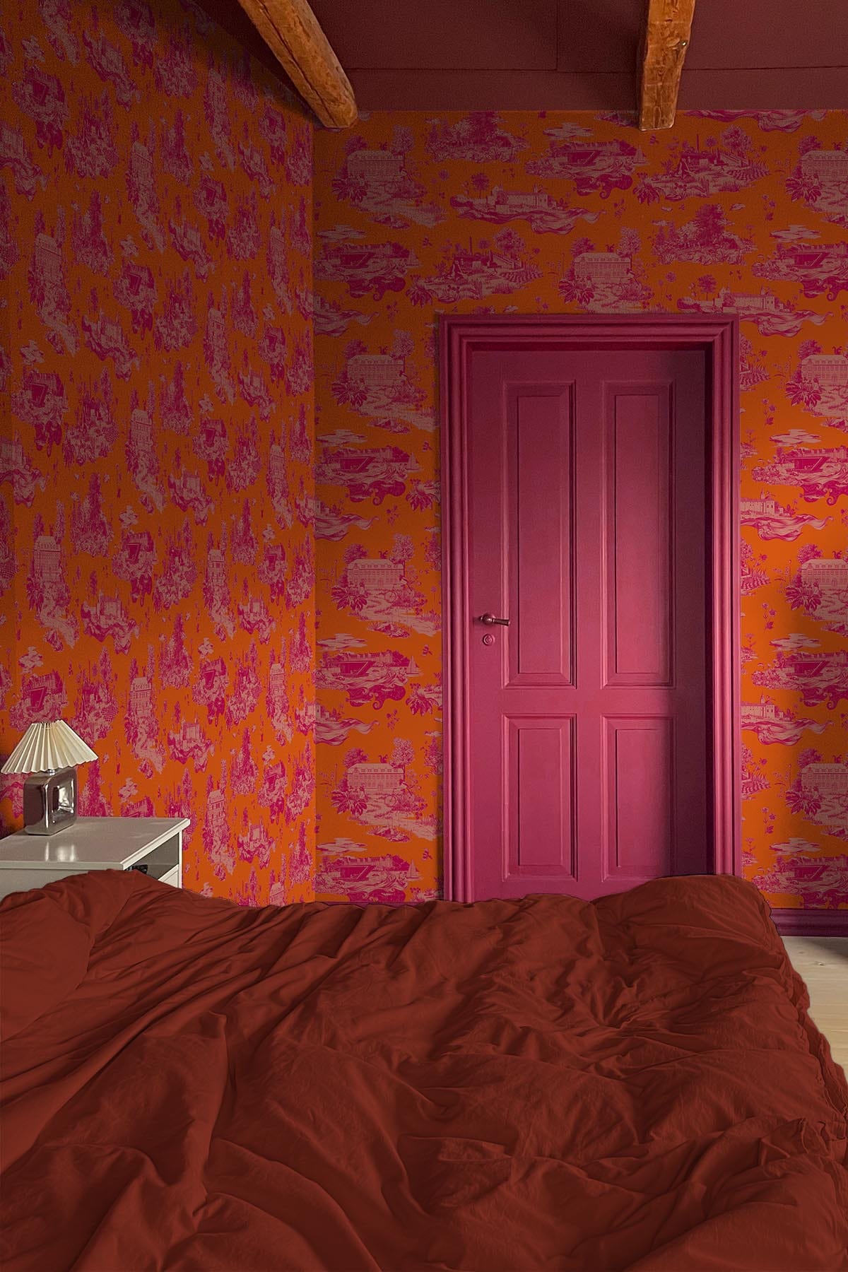  The Oslo Toile Poppy
