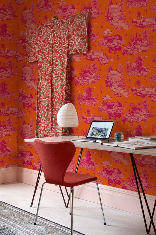  The Oslo Toile Poppy