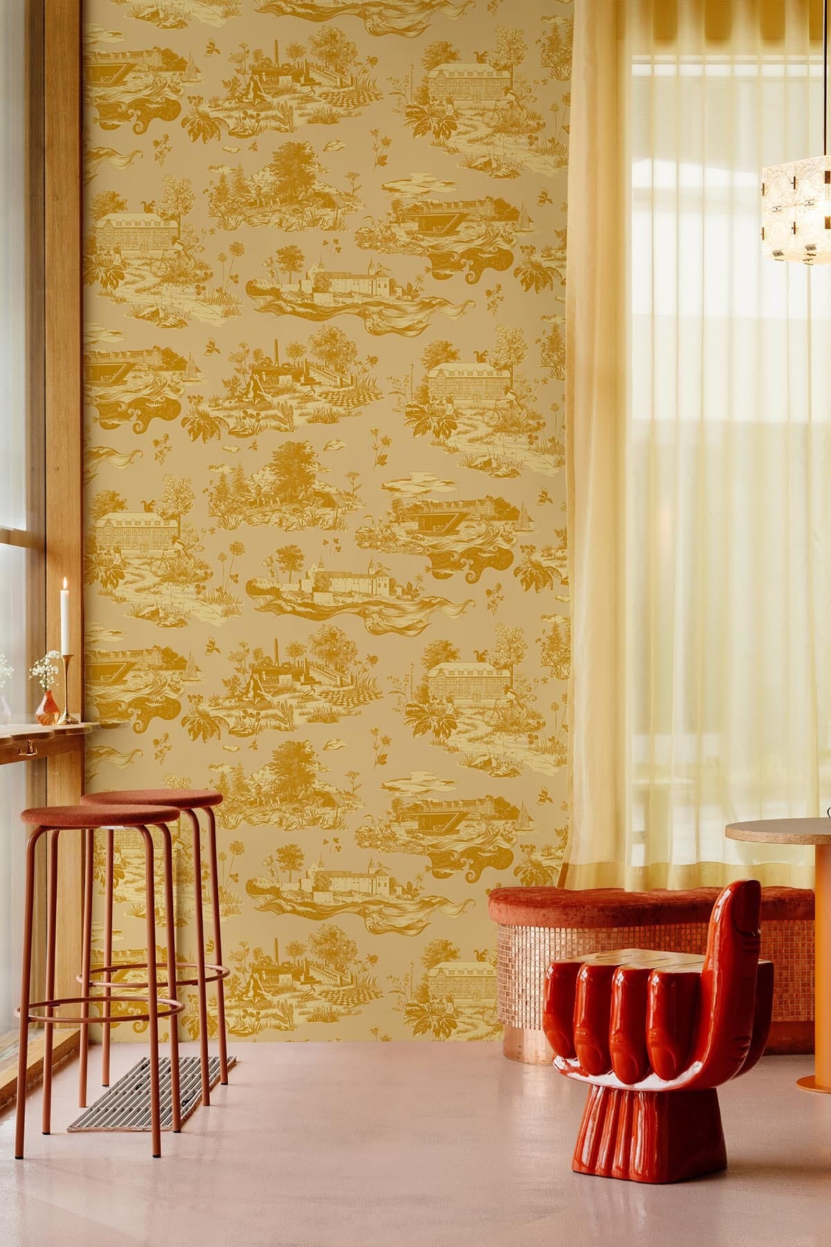  The Oslo Toile Yellow