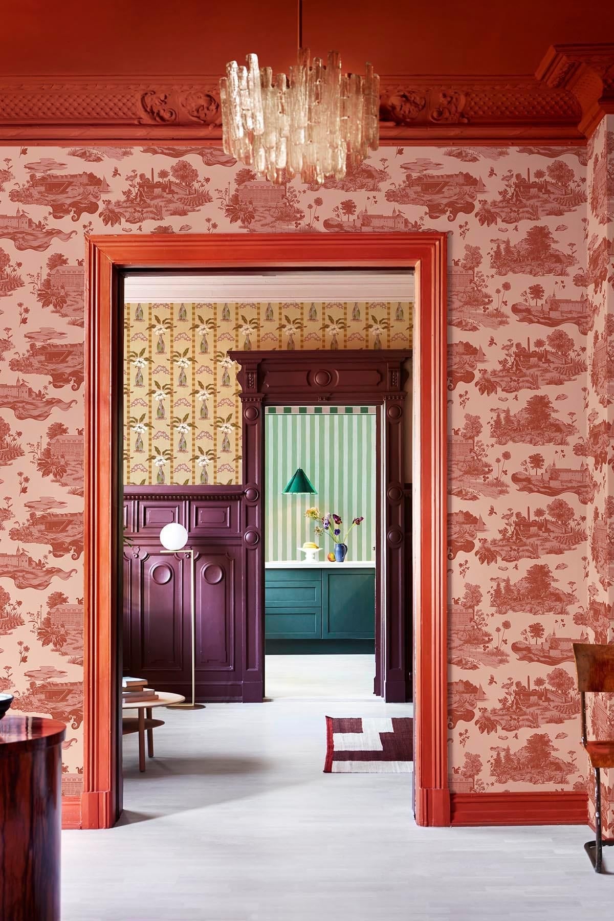  The Oslo Toile Terracotta