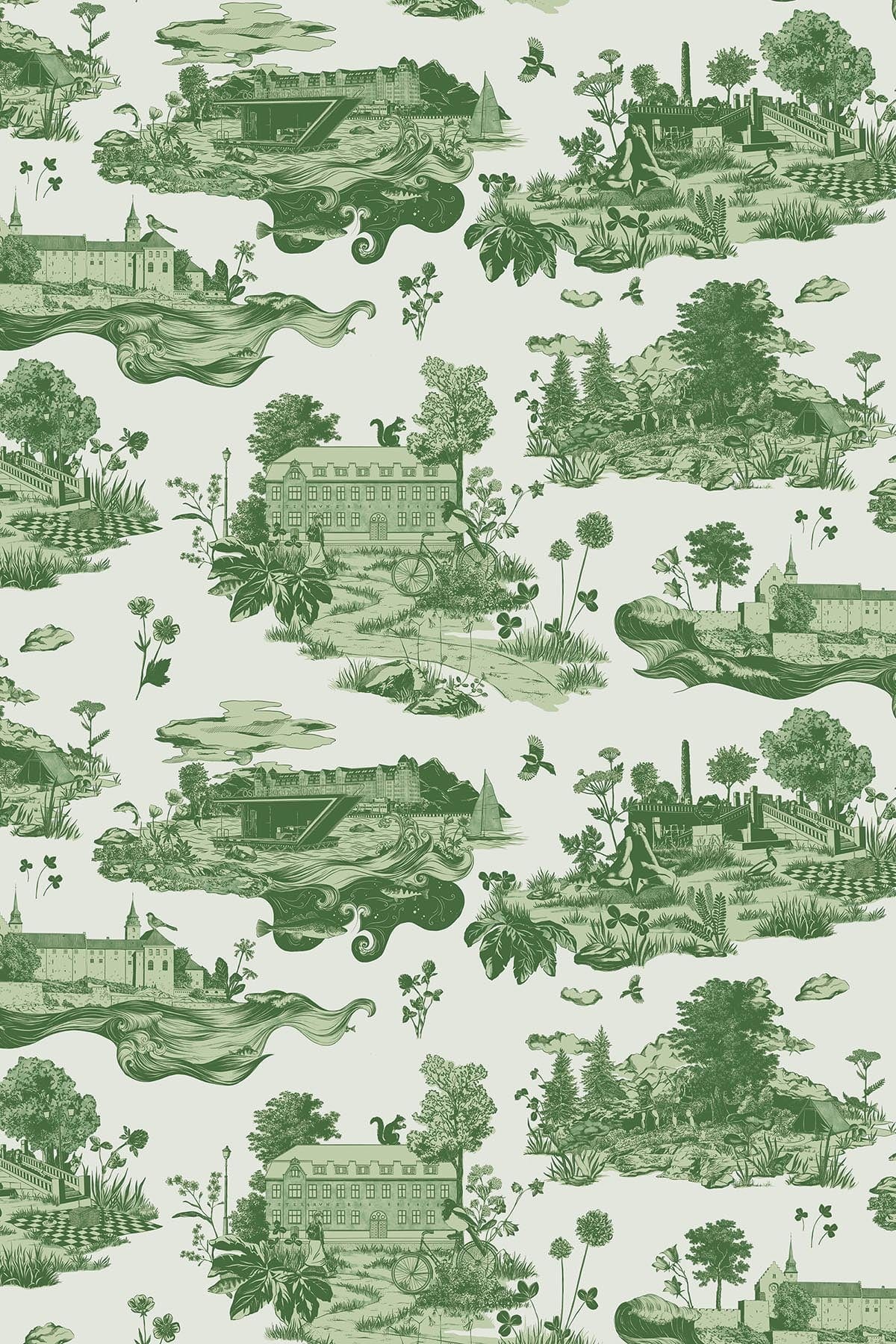  The Oslo Toile Green