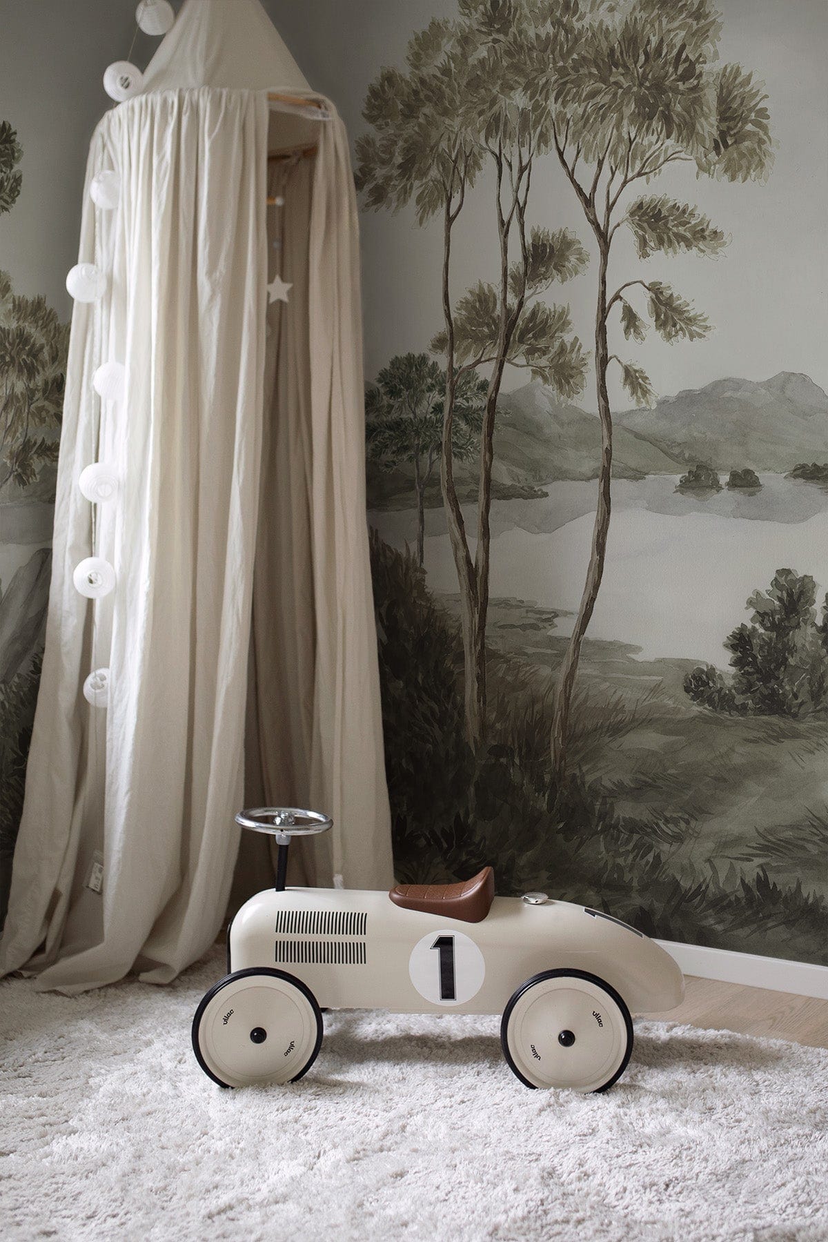  French Landscape Olive Green