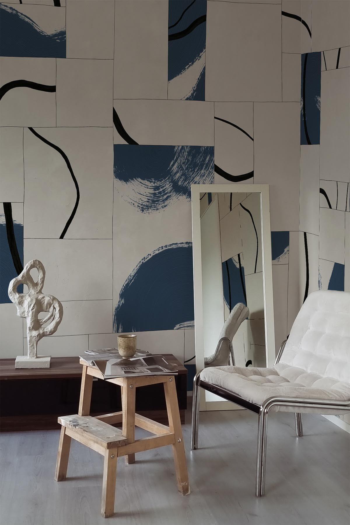  Graphic Tiles Blue