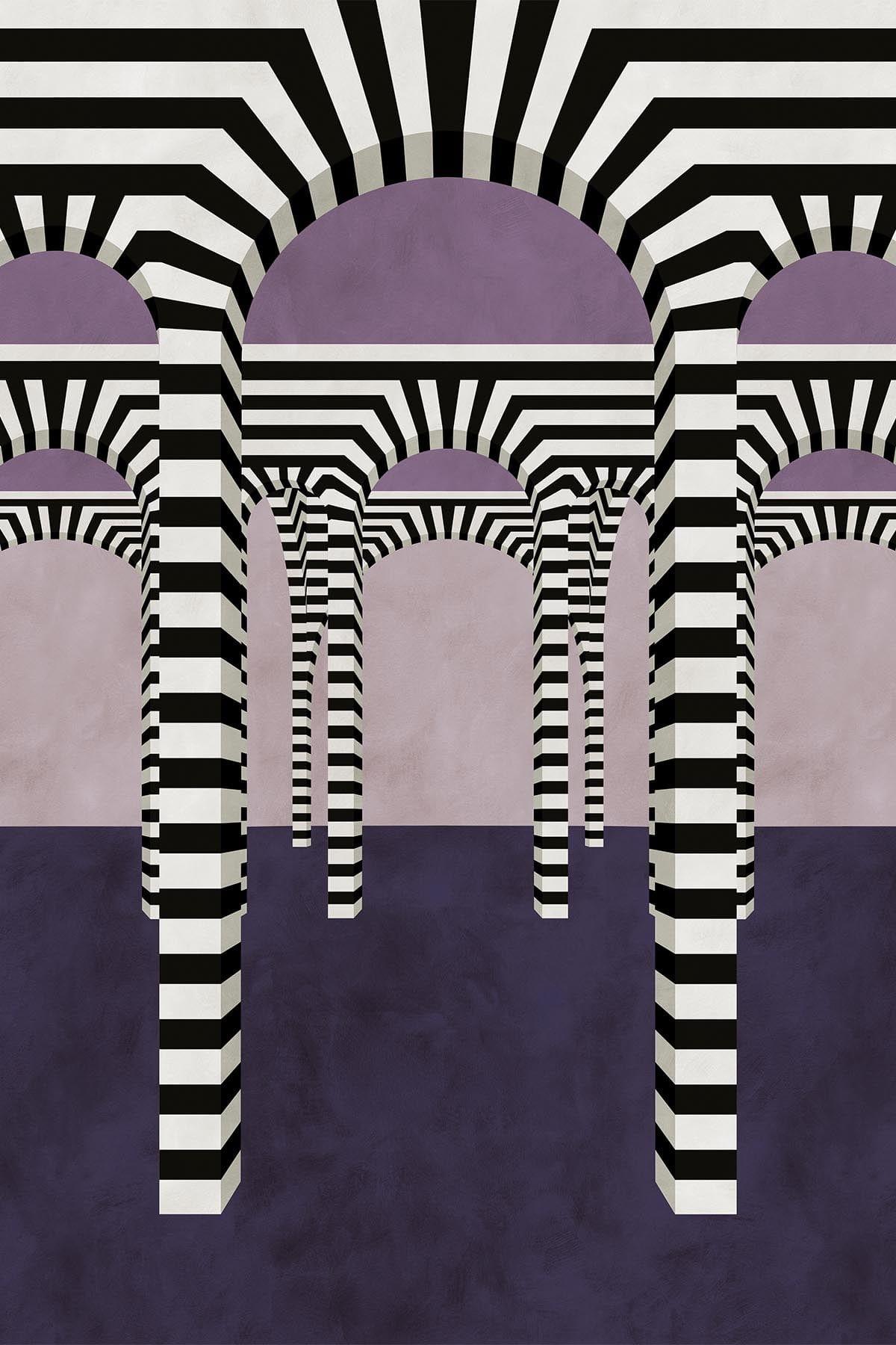  Striped Archway Purple