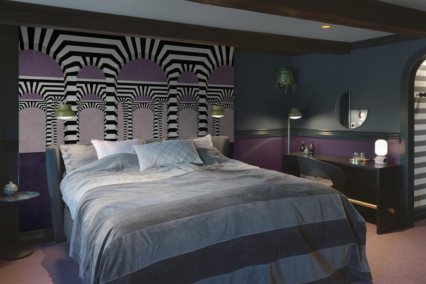  Striped Archway Purple