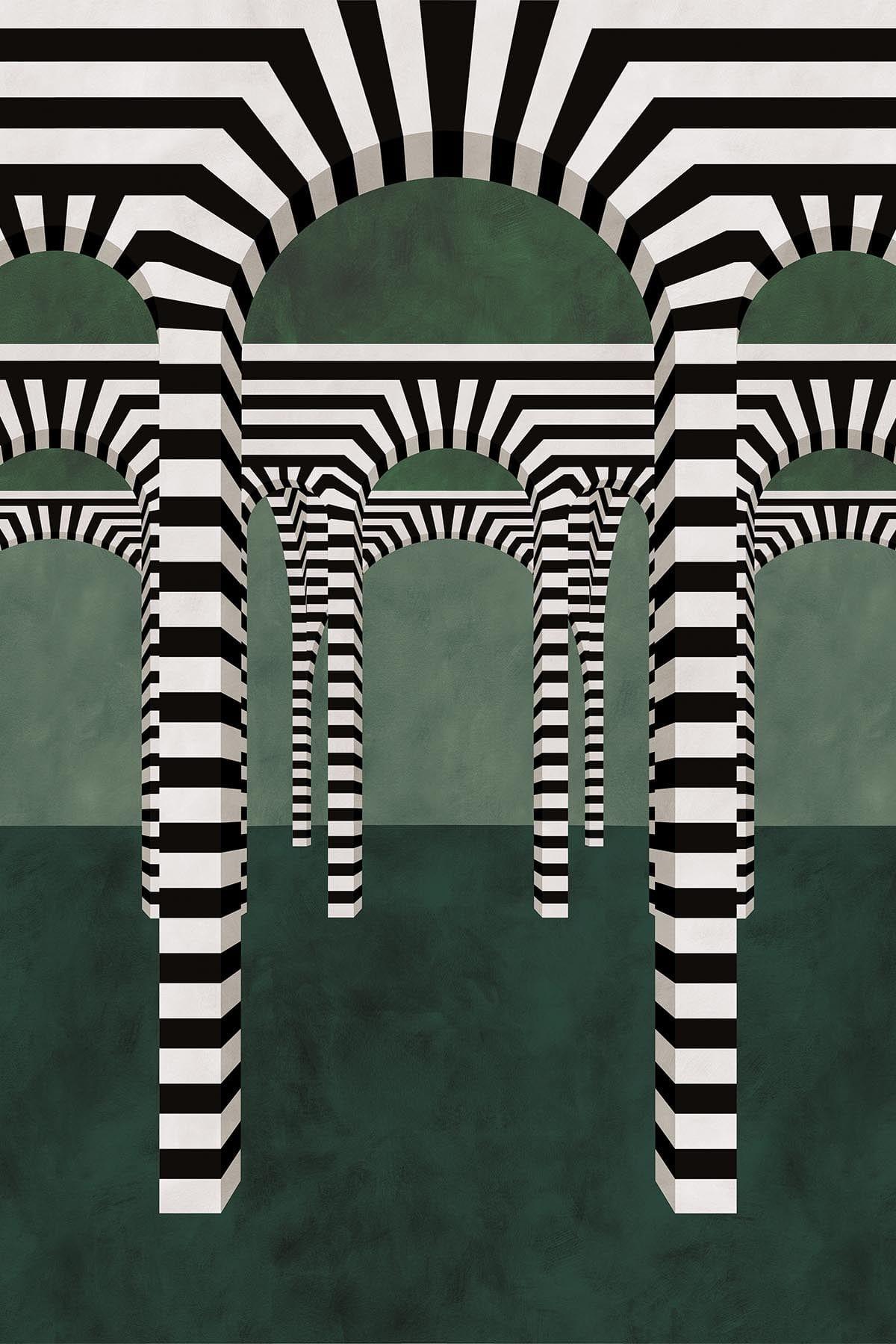  Striped Archway Green