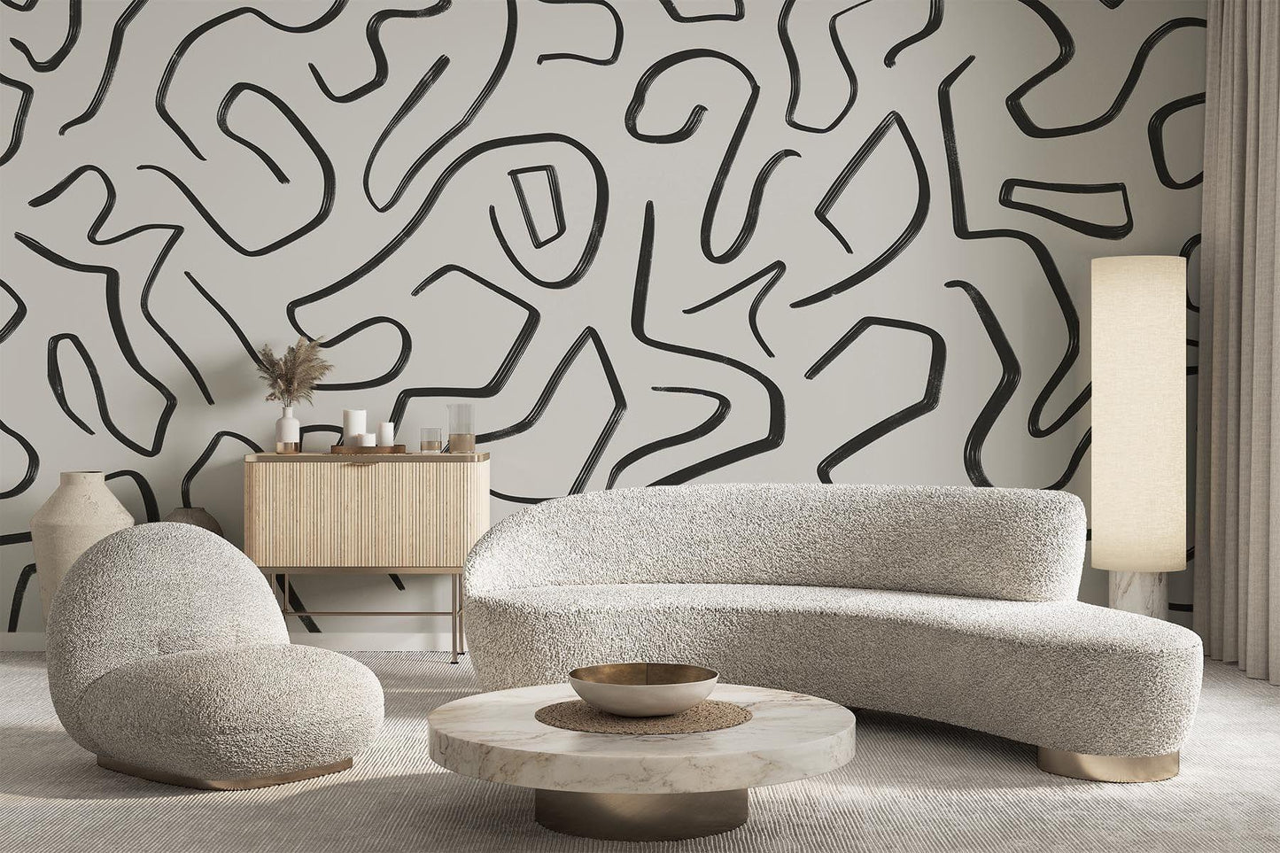  Artistic Lines Black