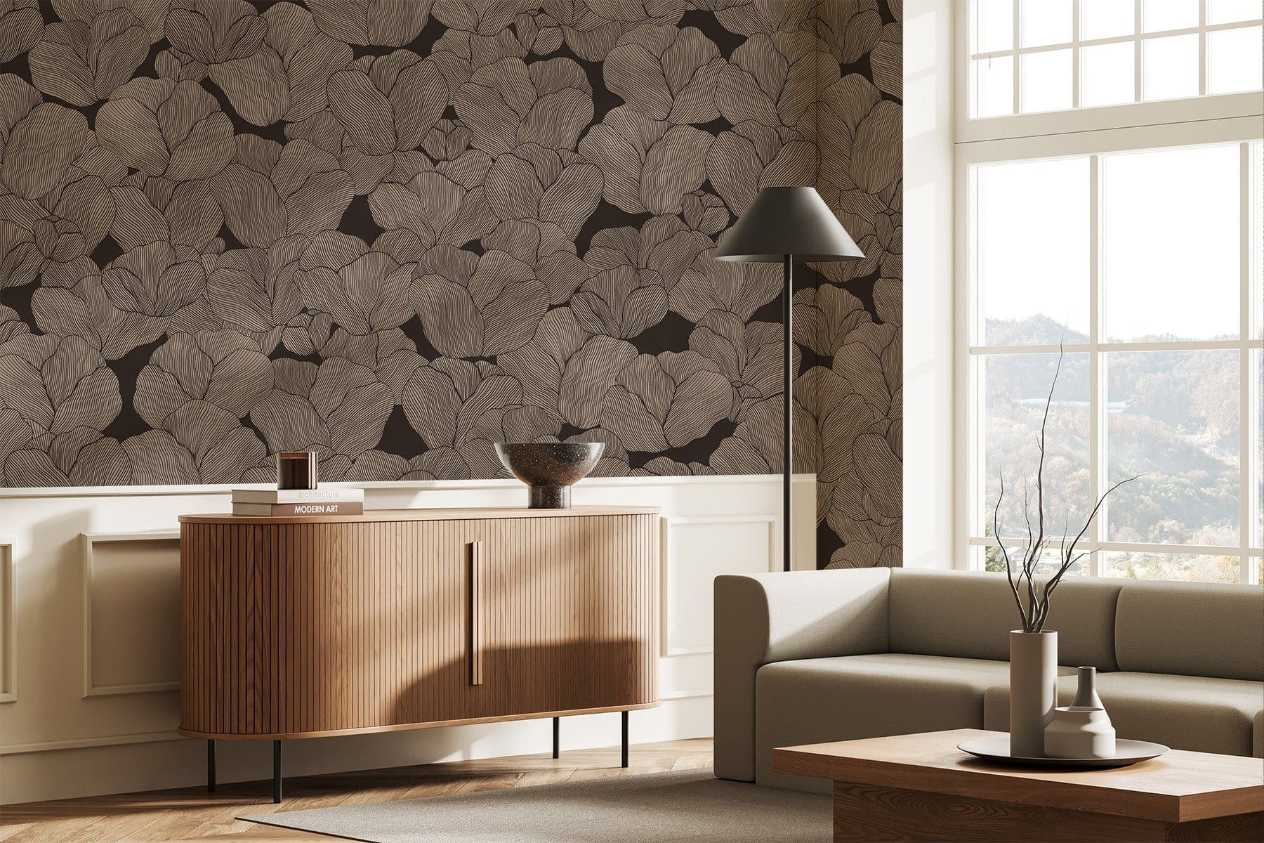  Graphic Flora Beige