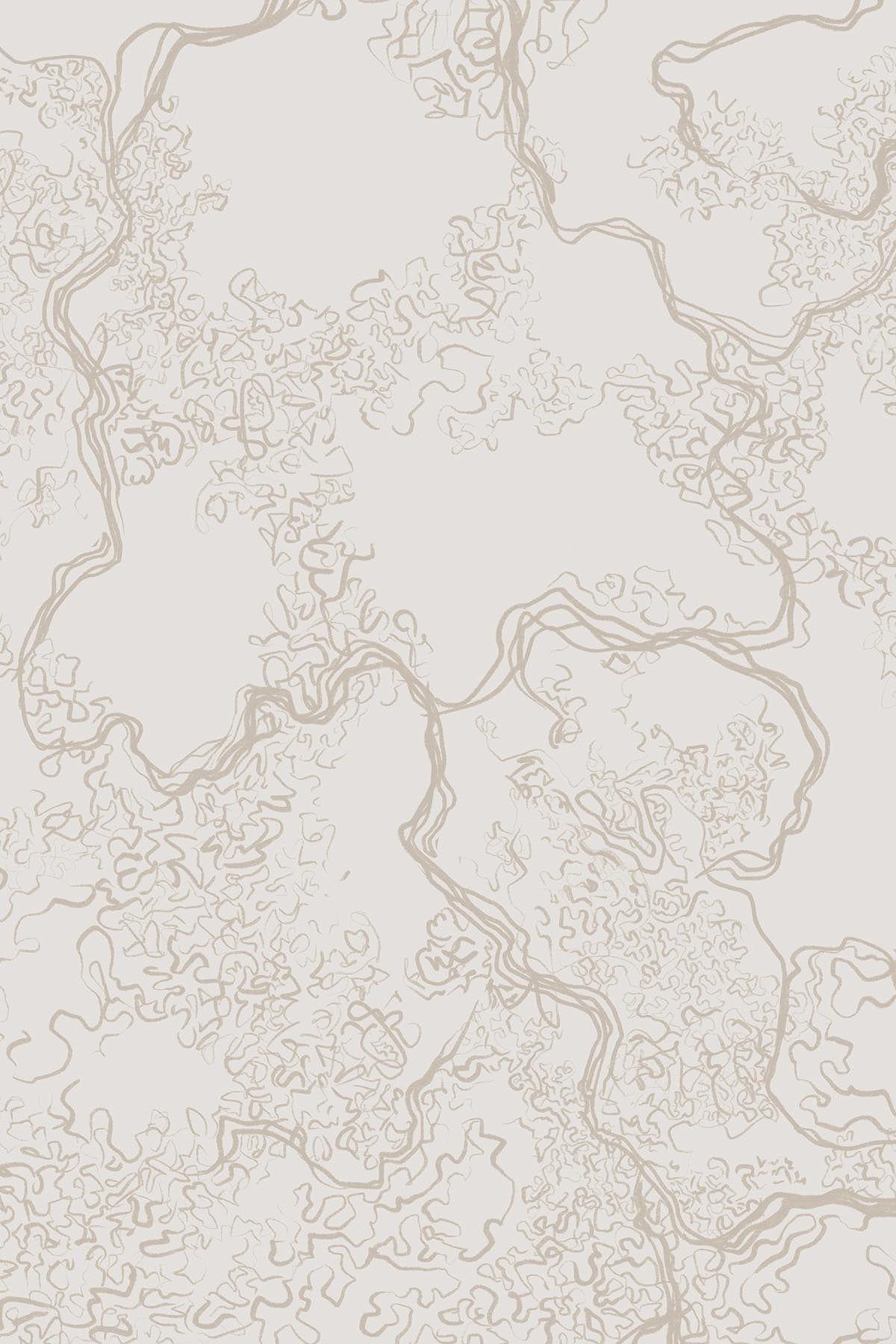  Abstract Sketch Pale Beige