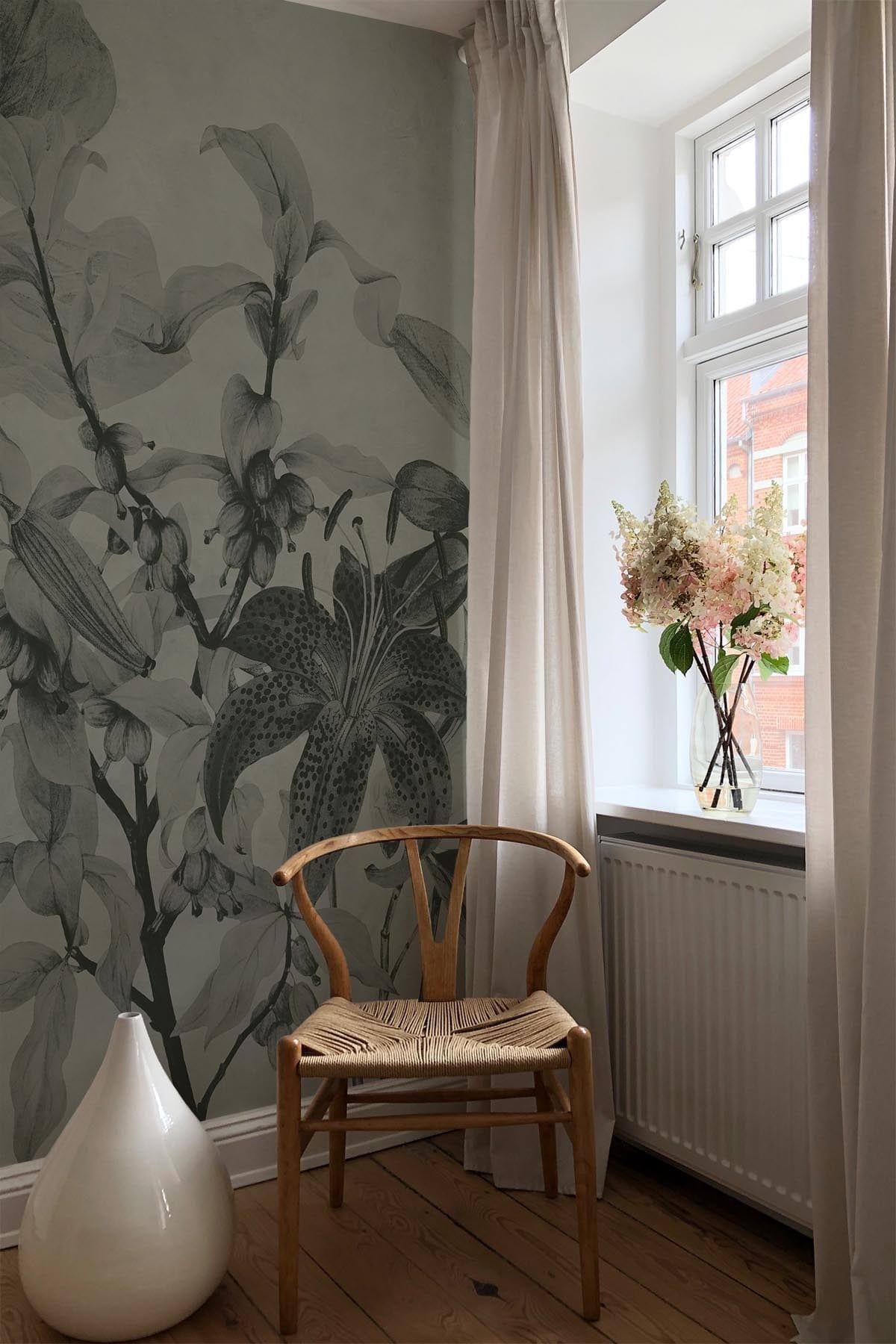  Luxe Botanic Mural Dusty Green