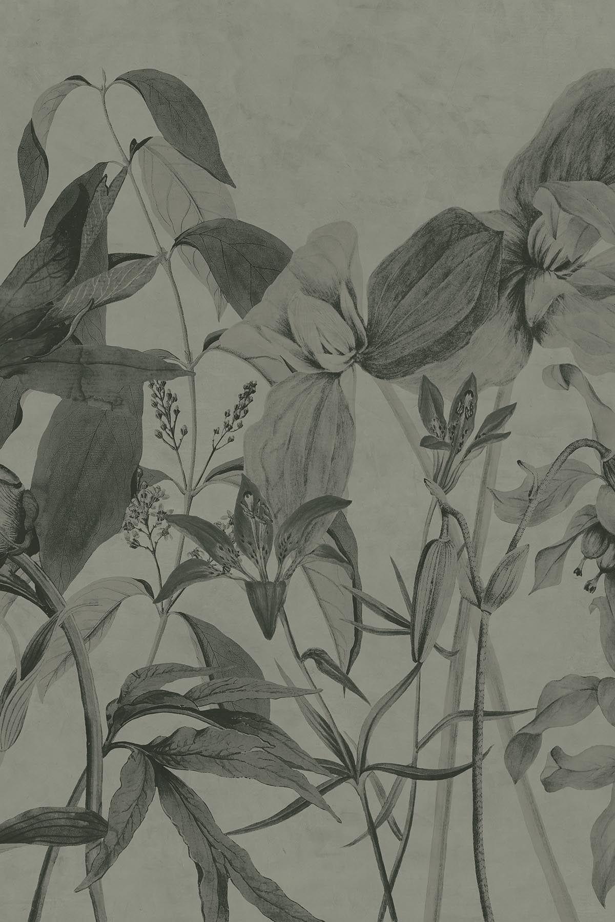  Luxe Botanic Mural Dusty Green