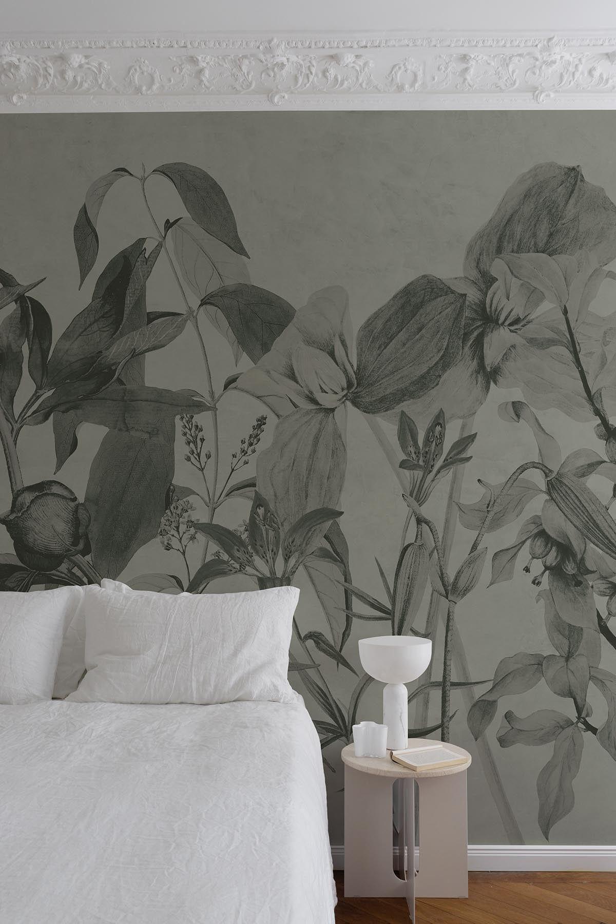  Luxe Botanic Mural Dusty Green