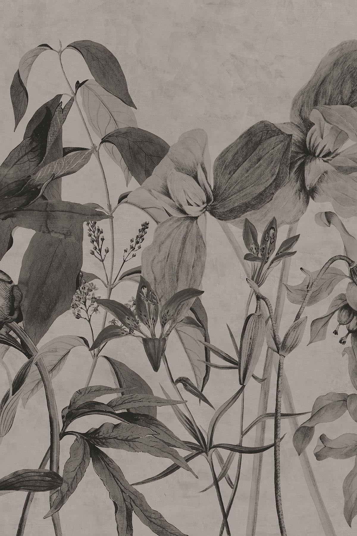  Luxe Botanical Mural Warm Beige