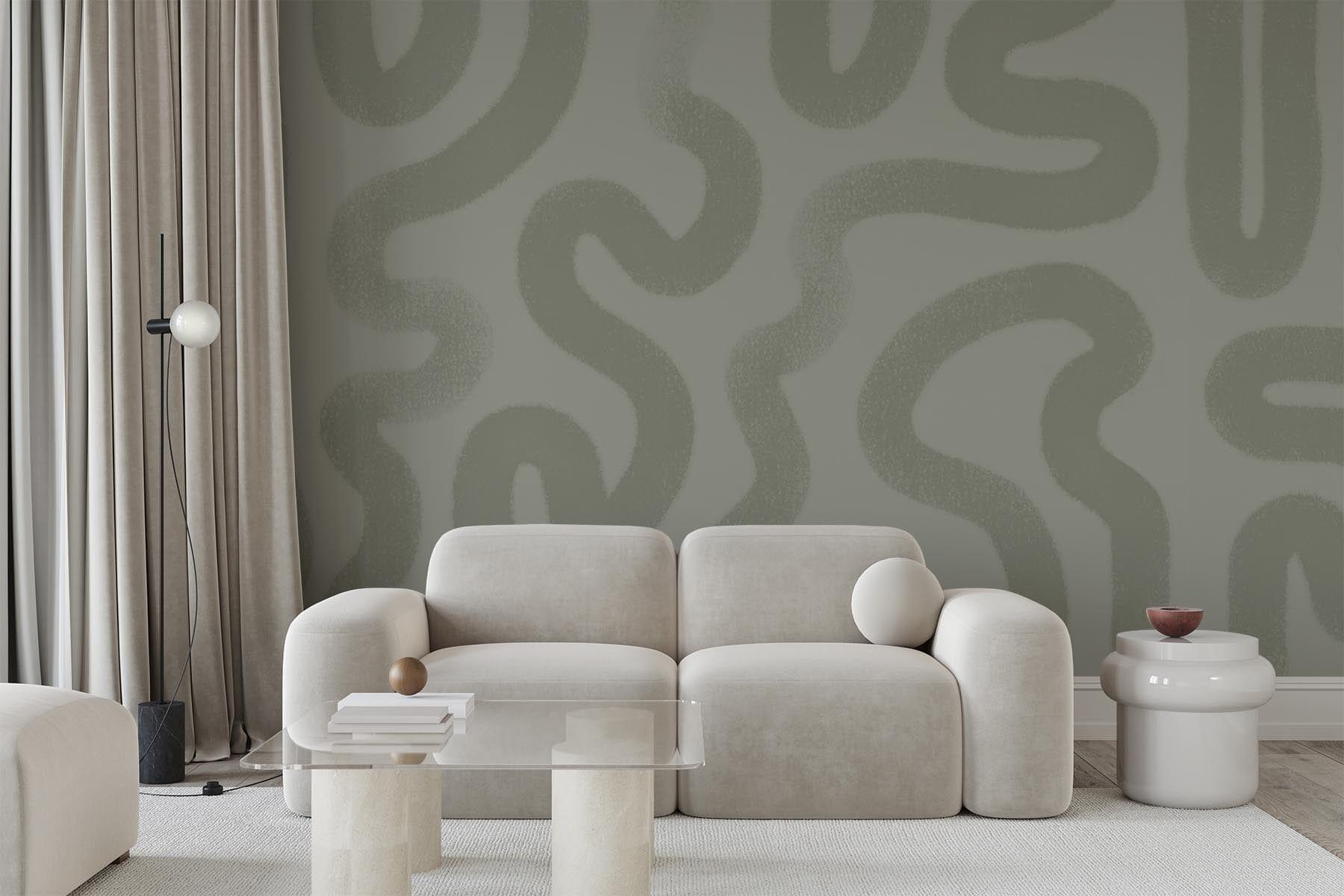  Organic Brushstroke Dusty Green
