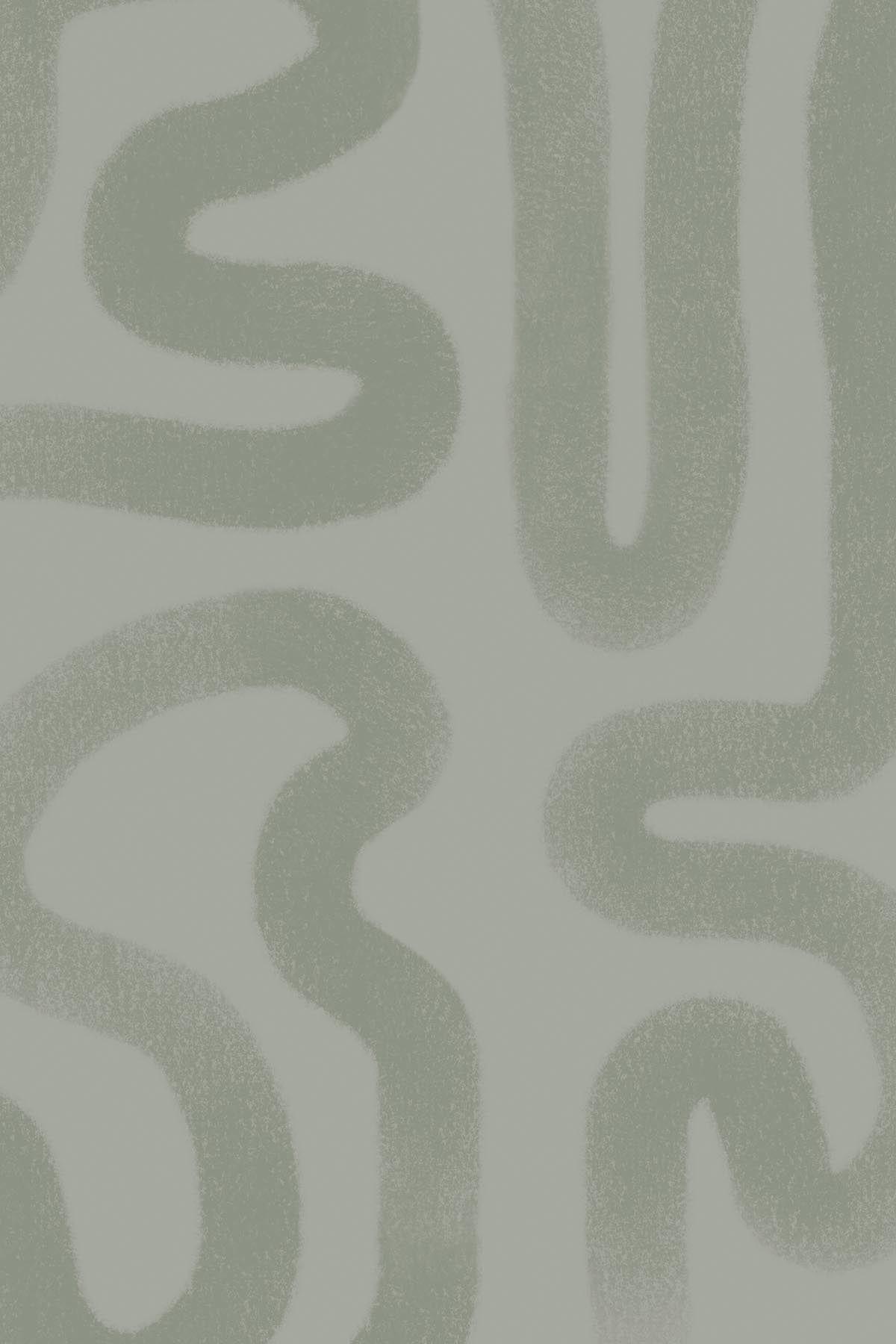  Organic Brushstroke Dusty Green