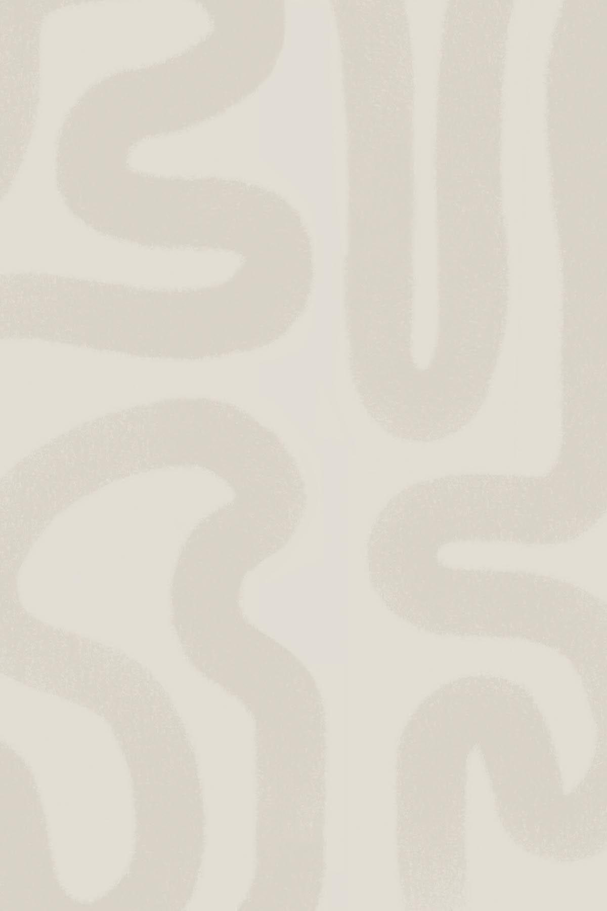  Organic Brushstroke Pale Beige