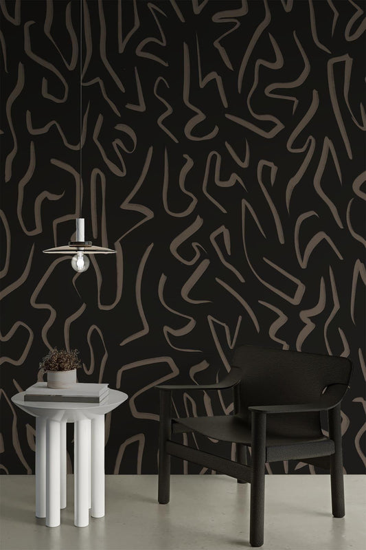  Artistic Lines Small Brown