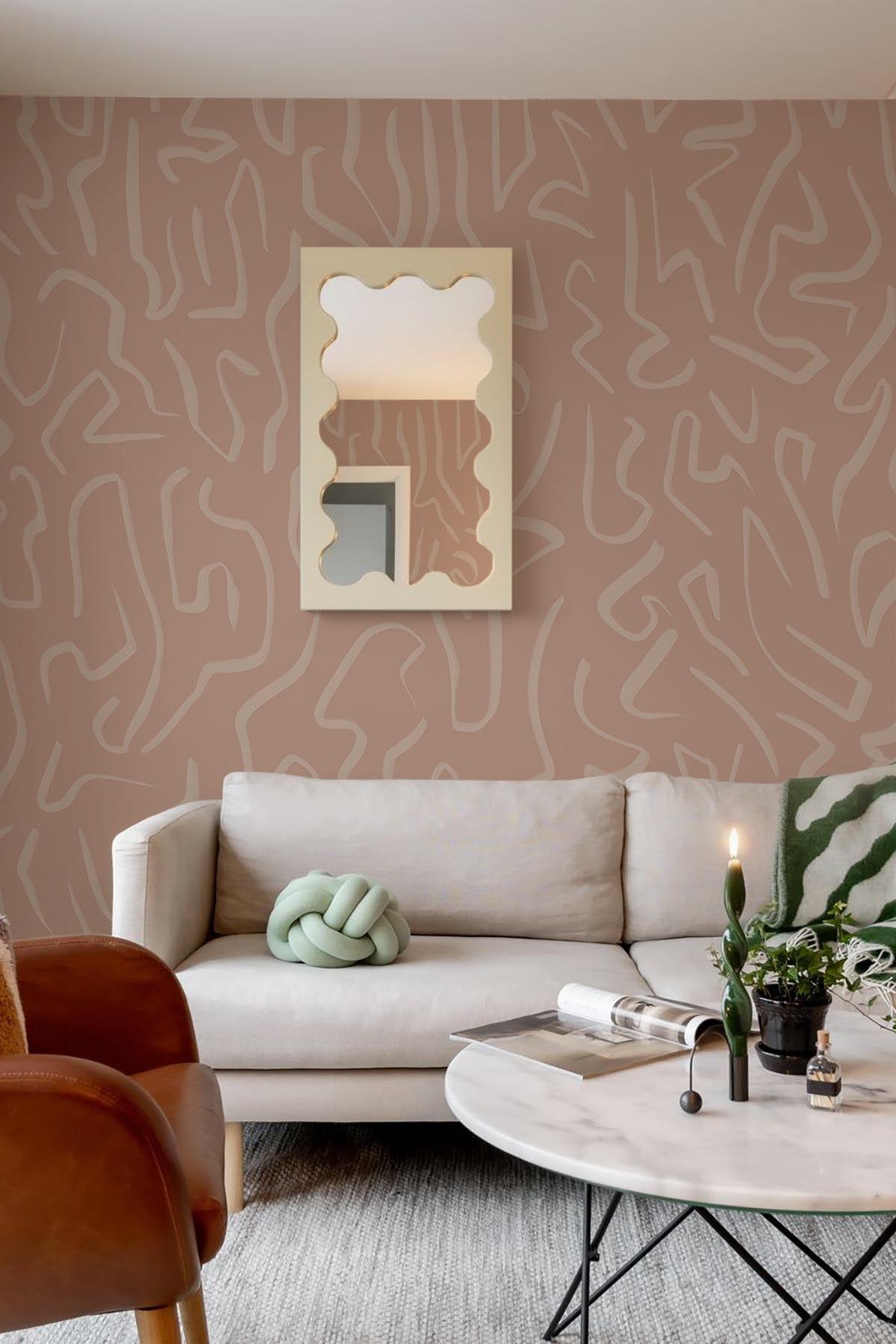  Artistic Lines Small Dusty Pink