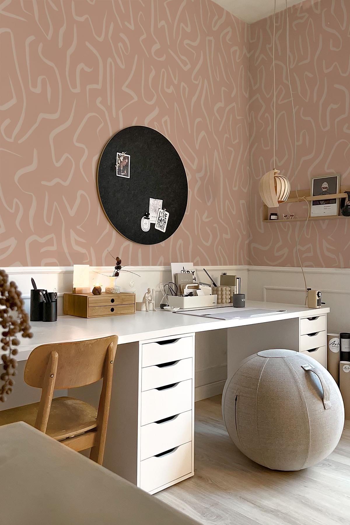  Artistic Lines Small Dusty Pink