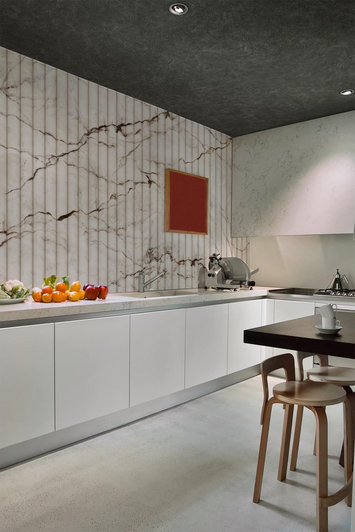  Fluted Marble Wallpaper Neutral