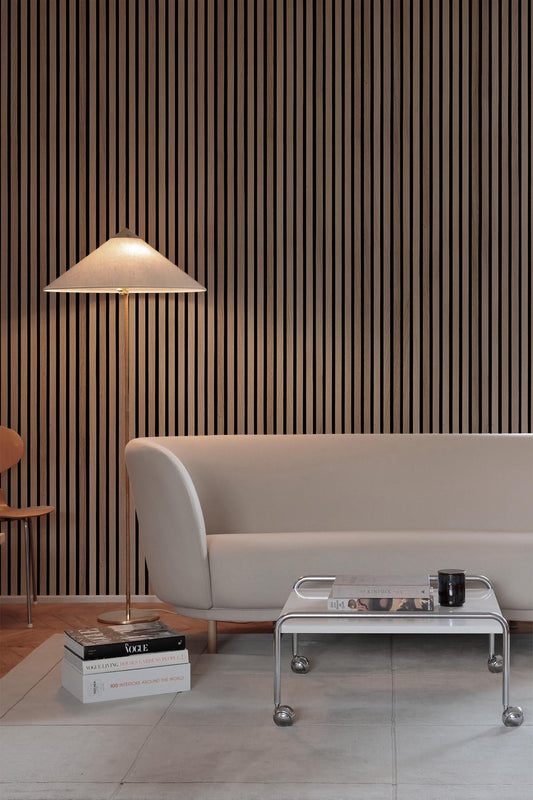  Rib Wood Wallpaper White Washed Oak