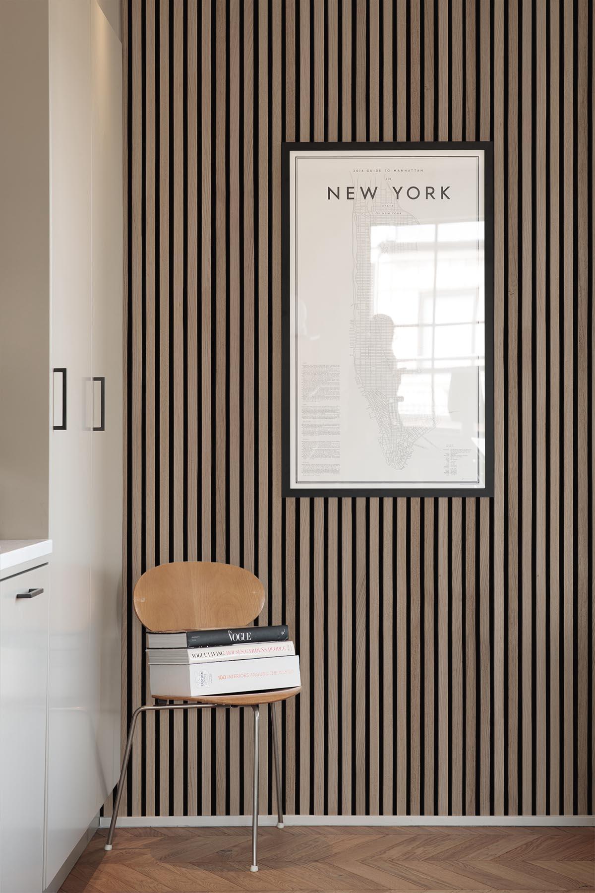  Rib Wood Wallpaper White Washed Oak