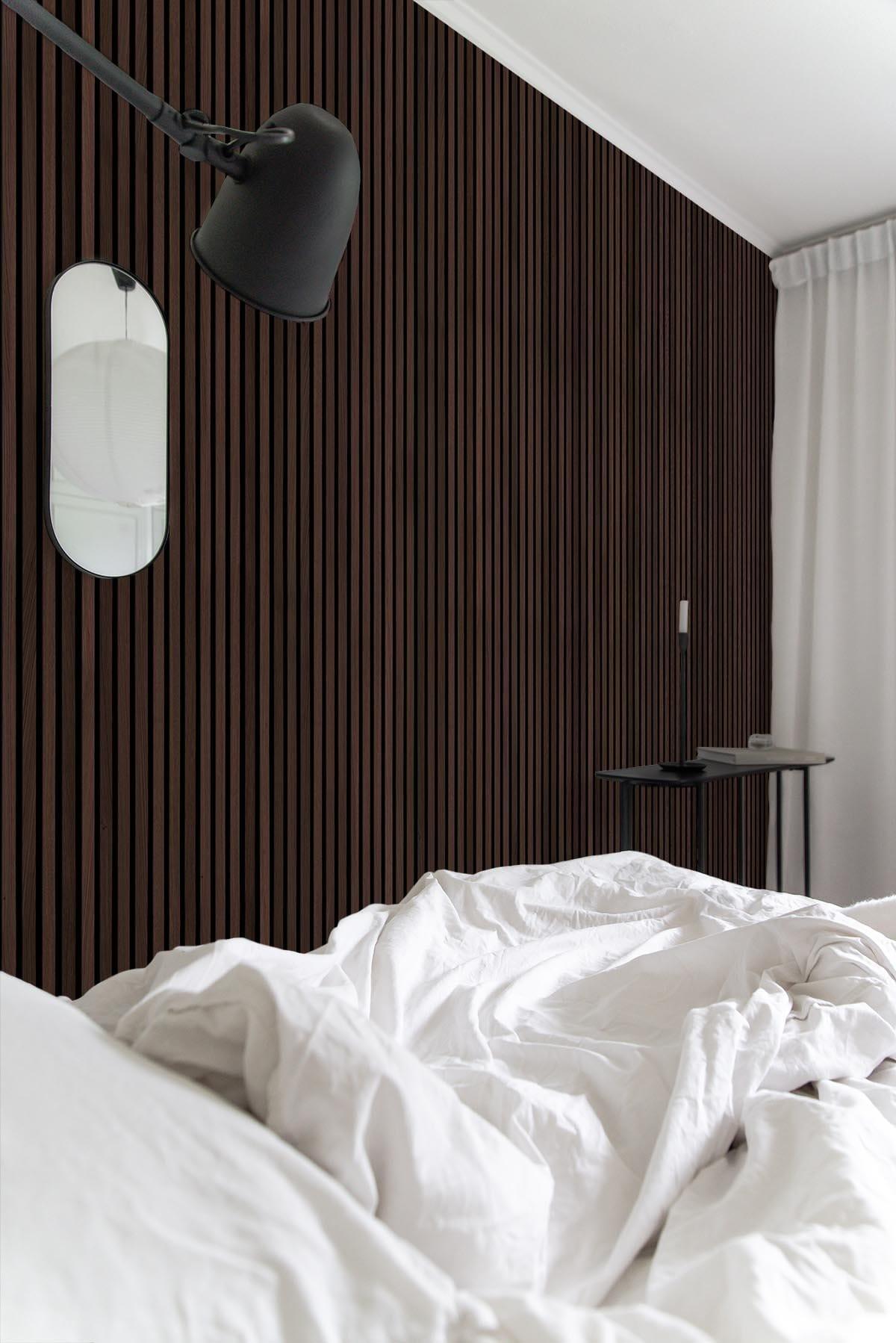  Rib Wood Wallpaper Dark Oak