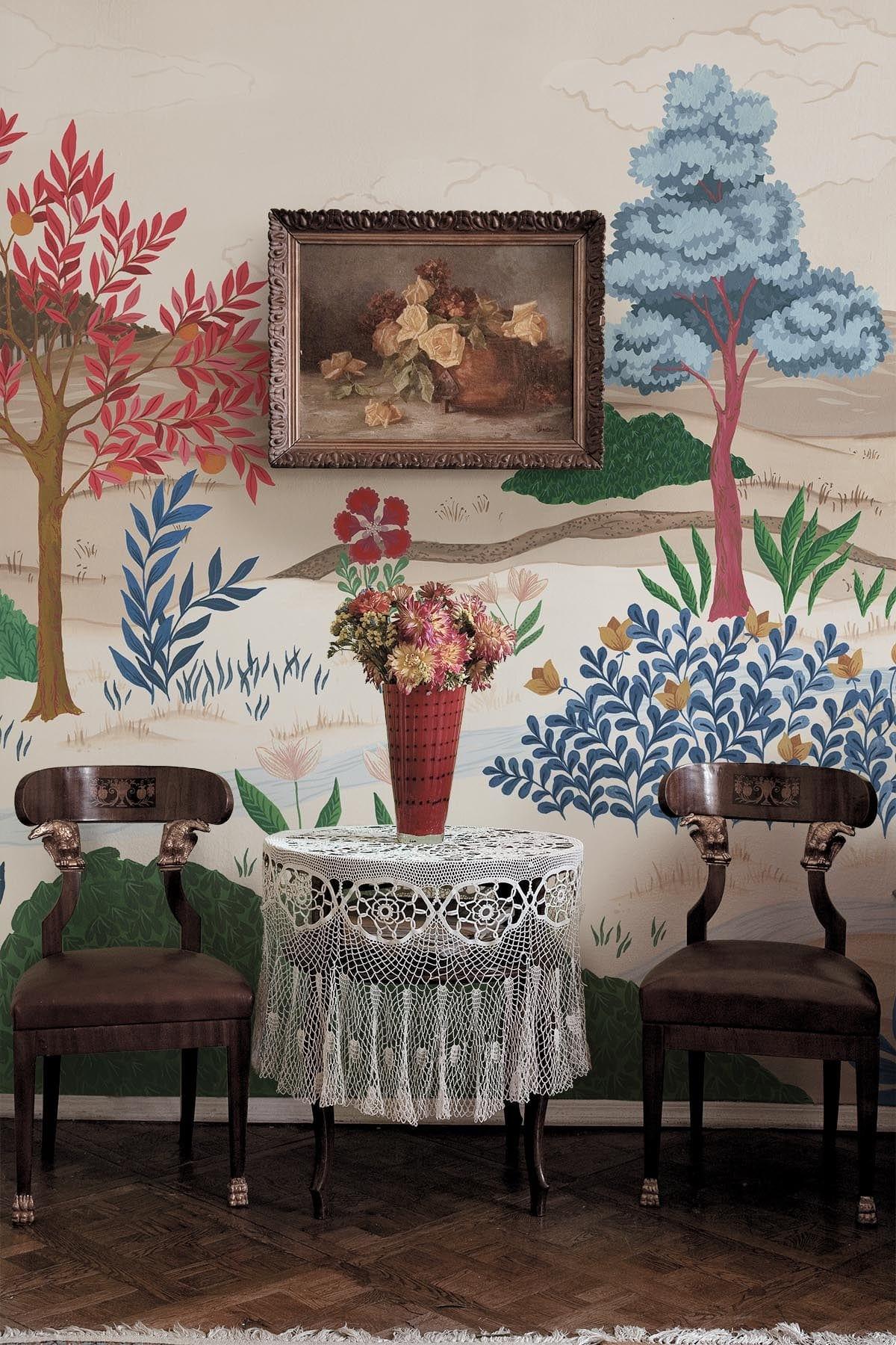  Botanical Landscape Multi Color