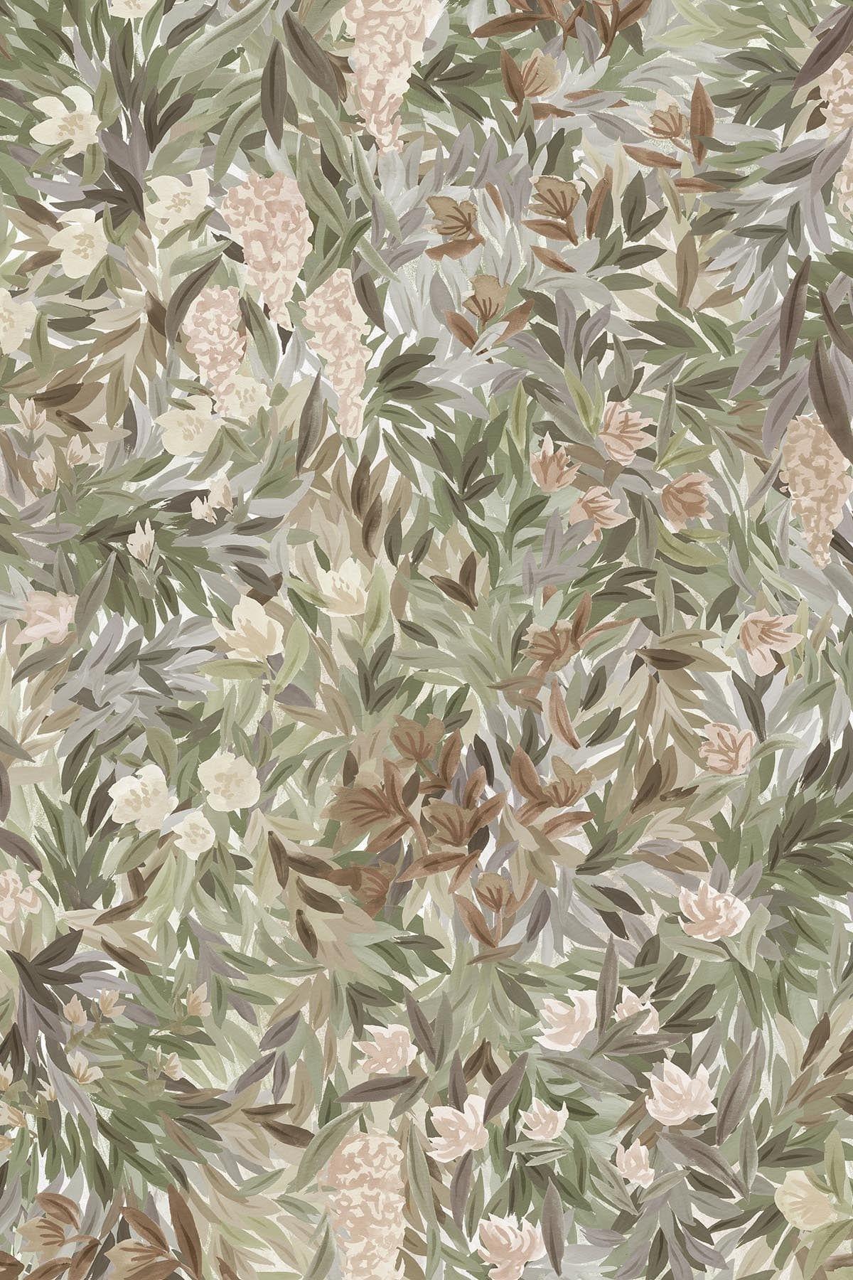 Floral Meadow Light Green