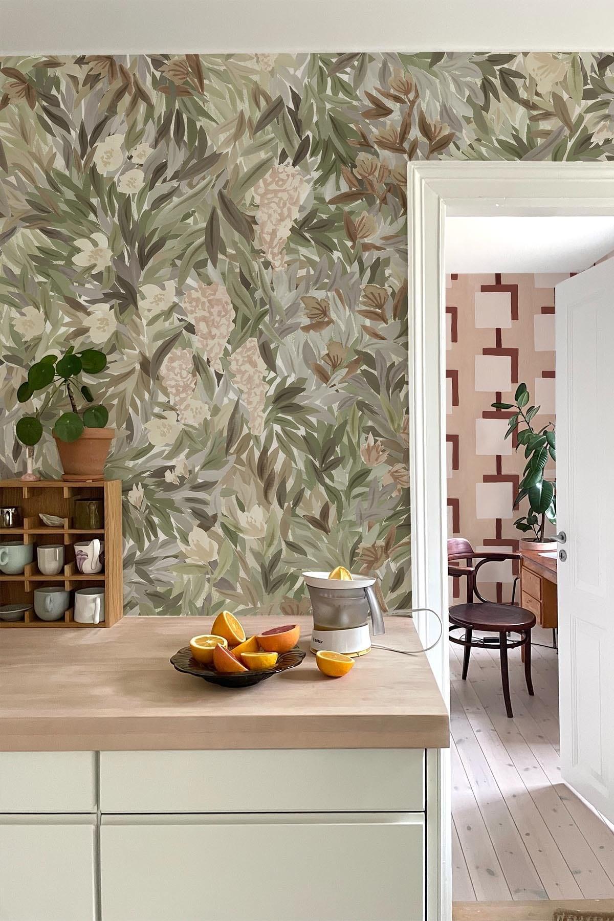  Floral Meadow Light Green