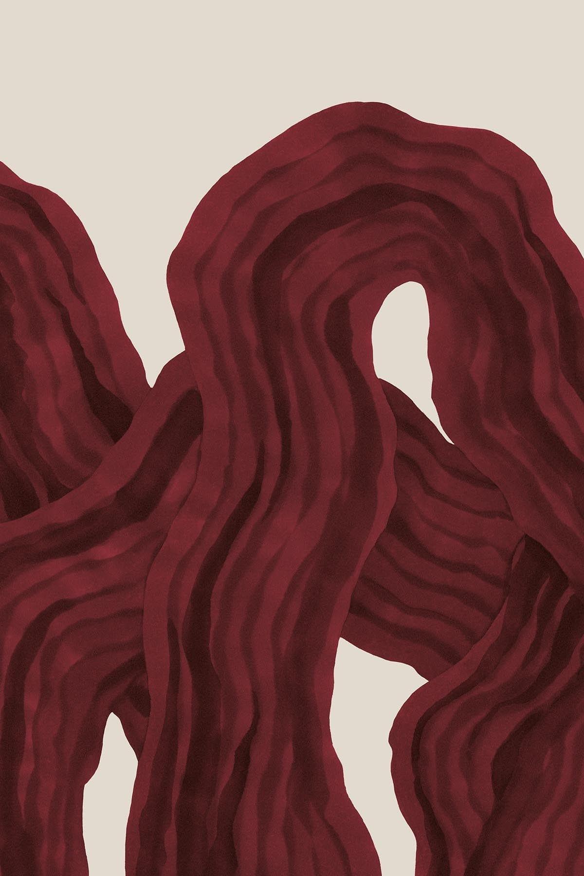  Soft Flow Burgundy