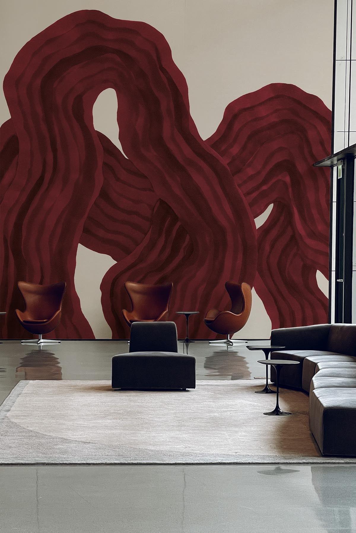  Soft Flow Burgundy
