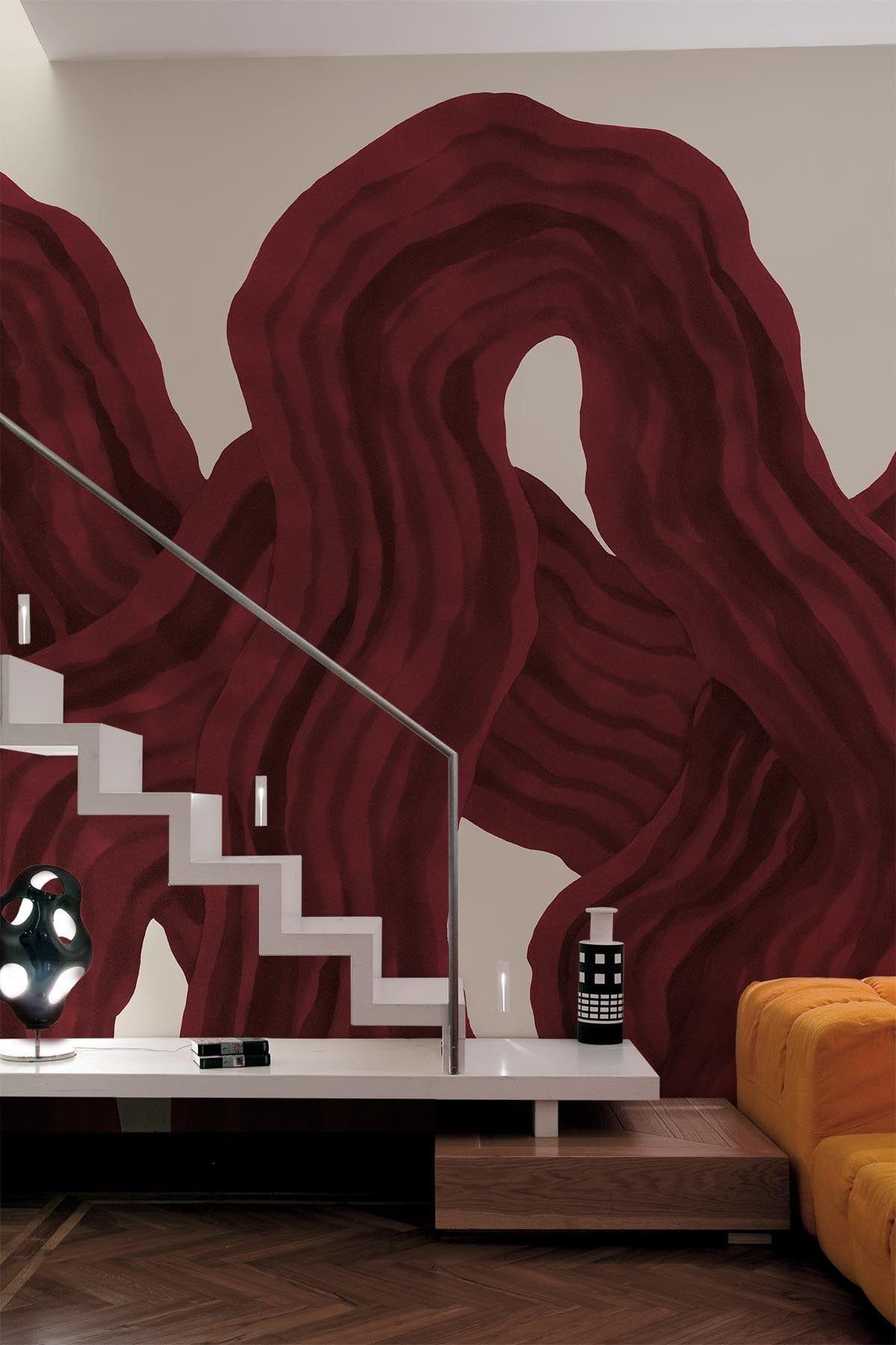  Soft Flow Burgundy