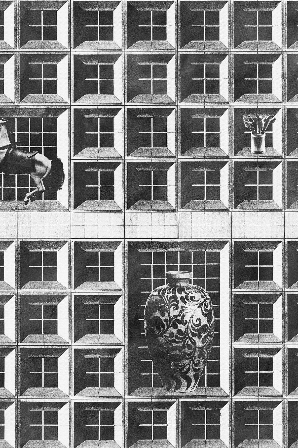  Surreal Window Black
