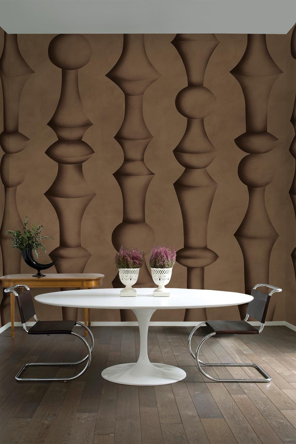  Sculptural Shadow Light Brown