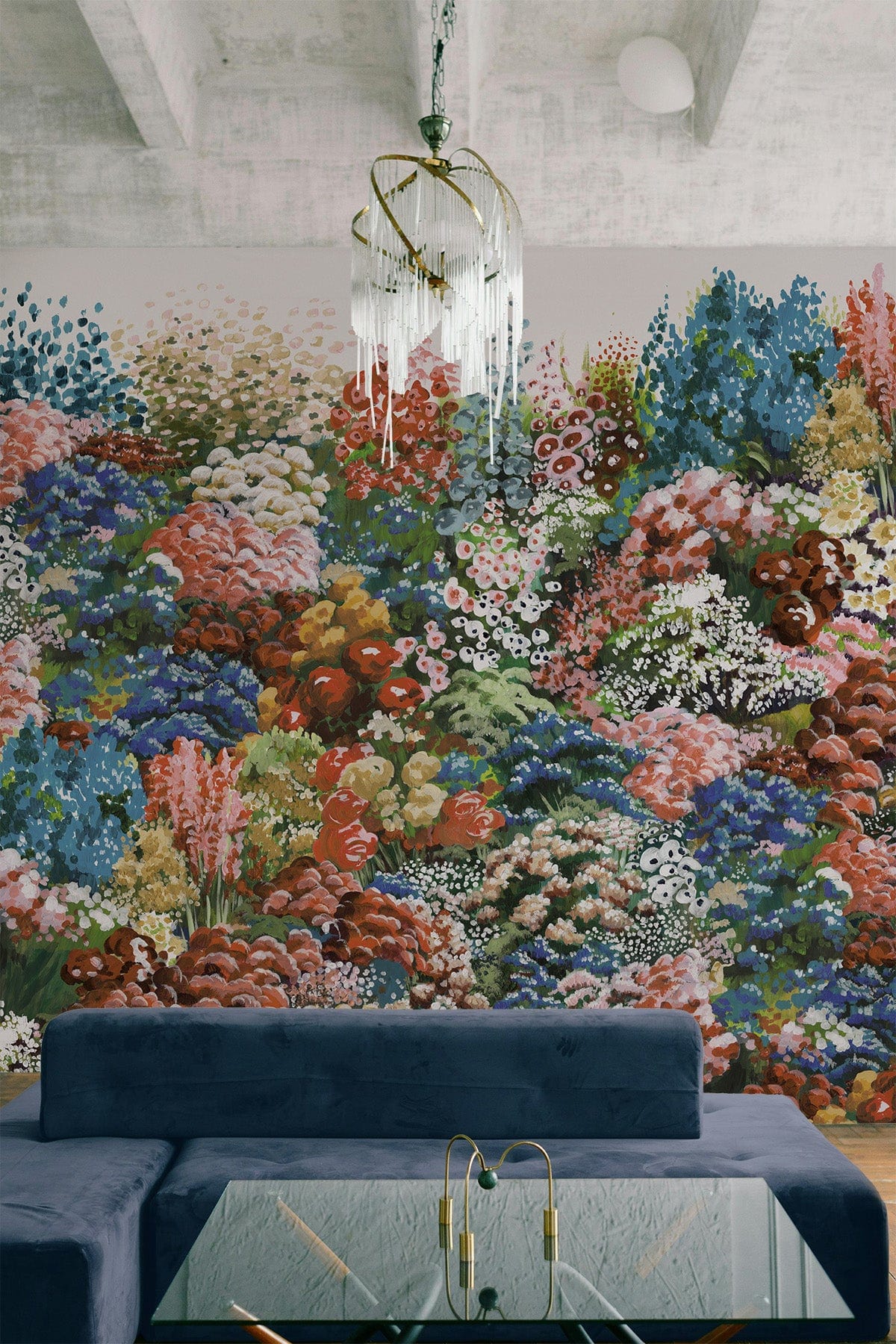  Flower Field White Multi